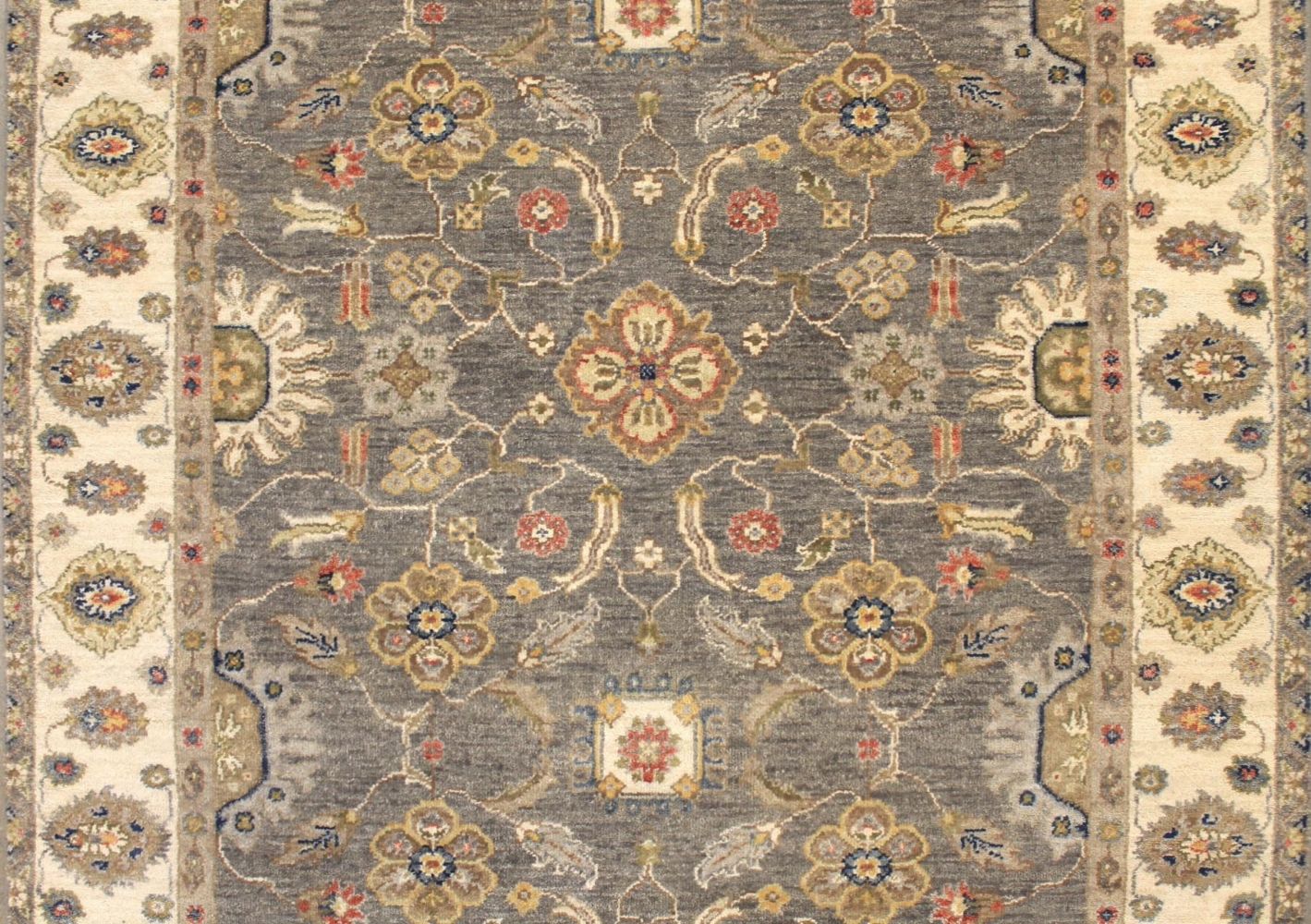 Wide Runner Traditional Hand Knotted Wool Area Rug - MR029792