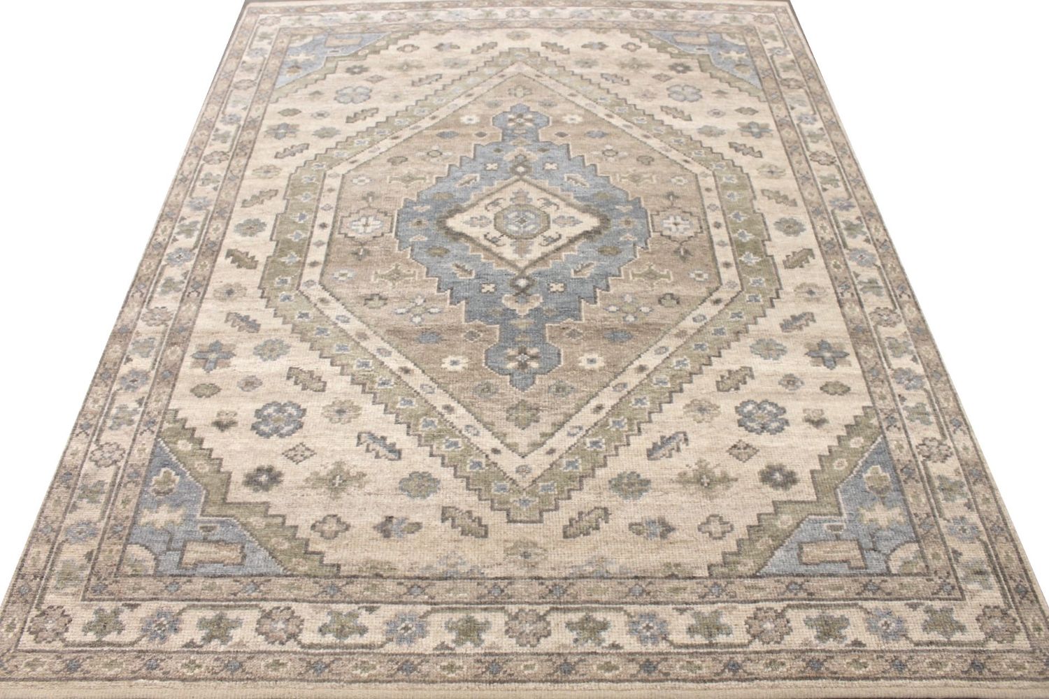 8x10 Oushak Hand Knotted Wool Area Rug - MR029837