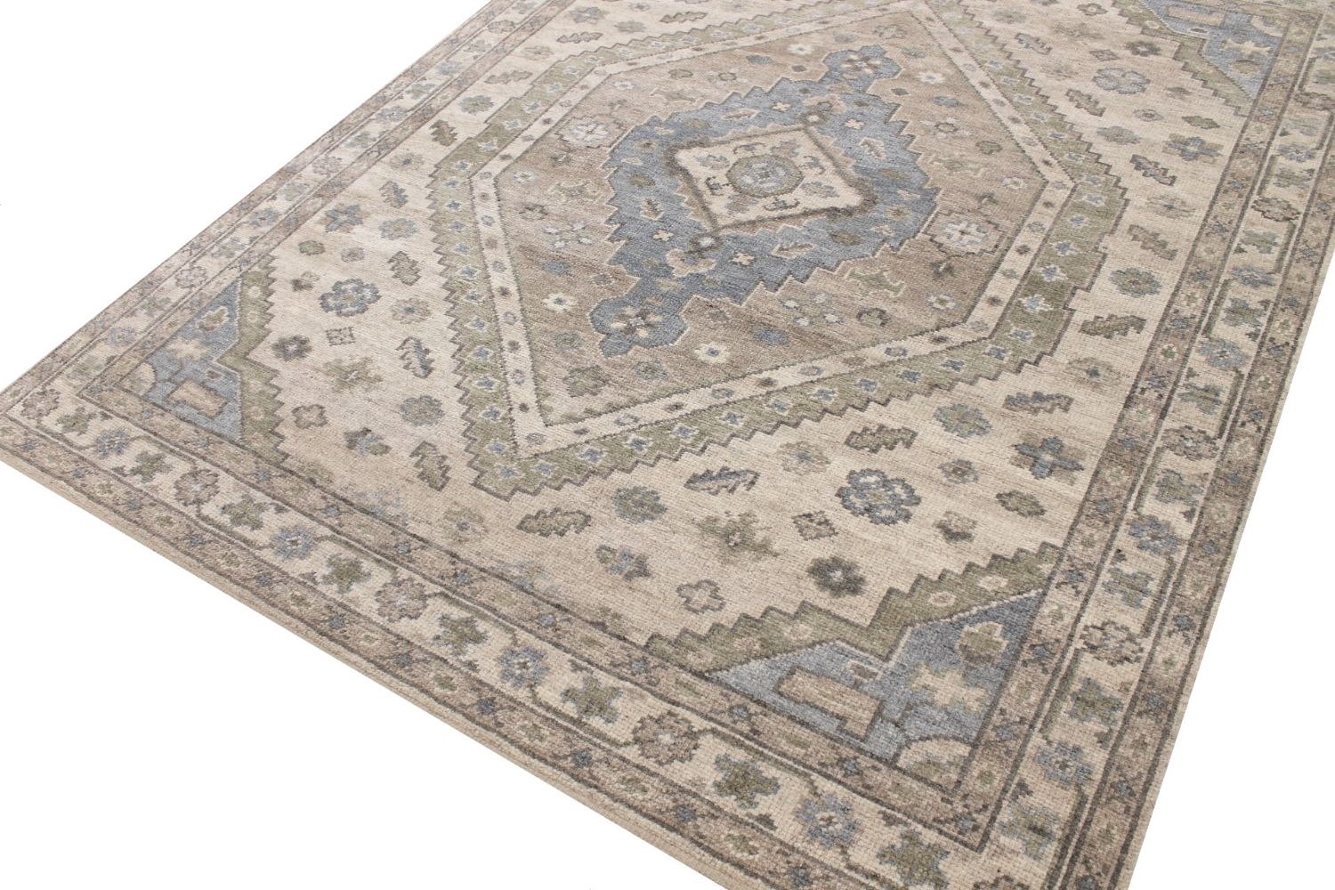 8x10 Oushak Hand Knotted Wool Area Rug - MR029837