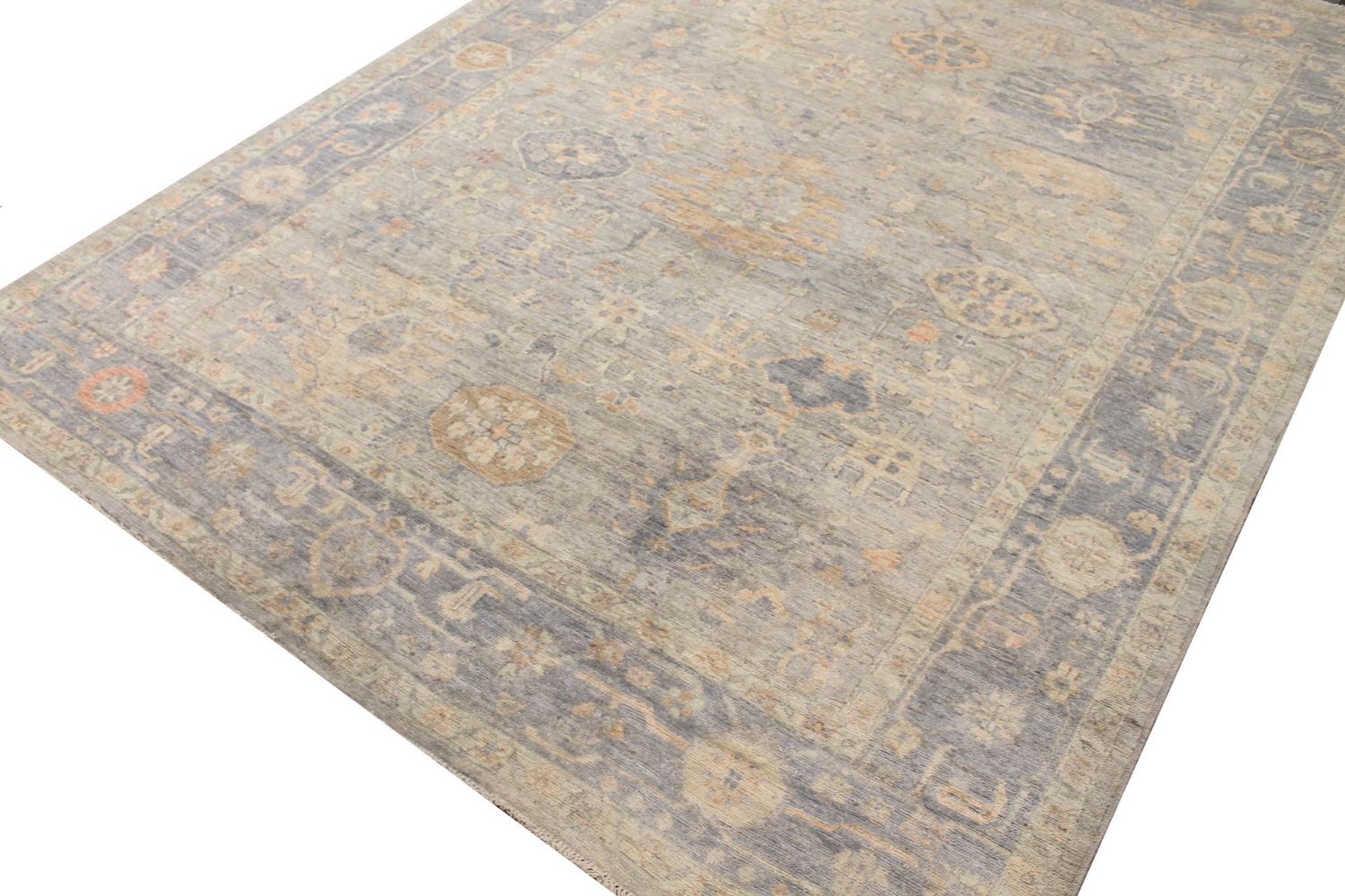 9x12 Oushak Hand Knotted Wool Area Rug - MR029856