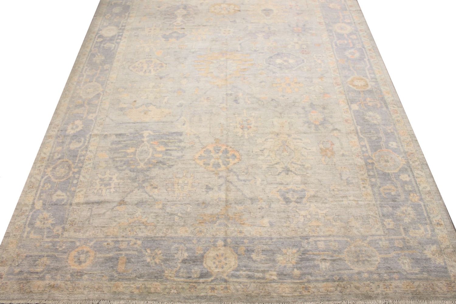 9x12 Oushak Hand Knotted Wool Area Rug - MR029856