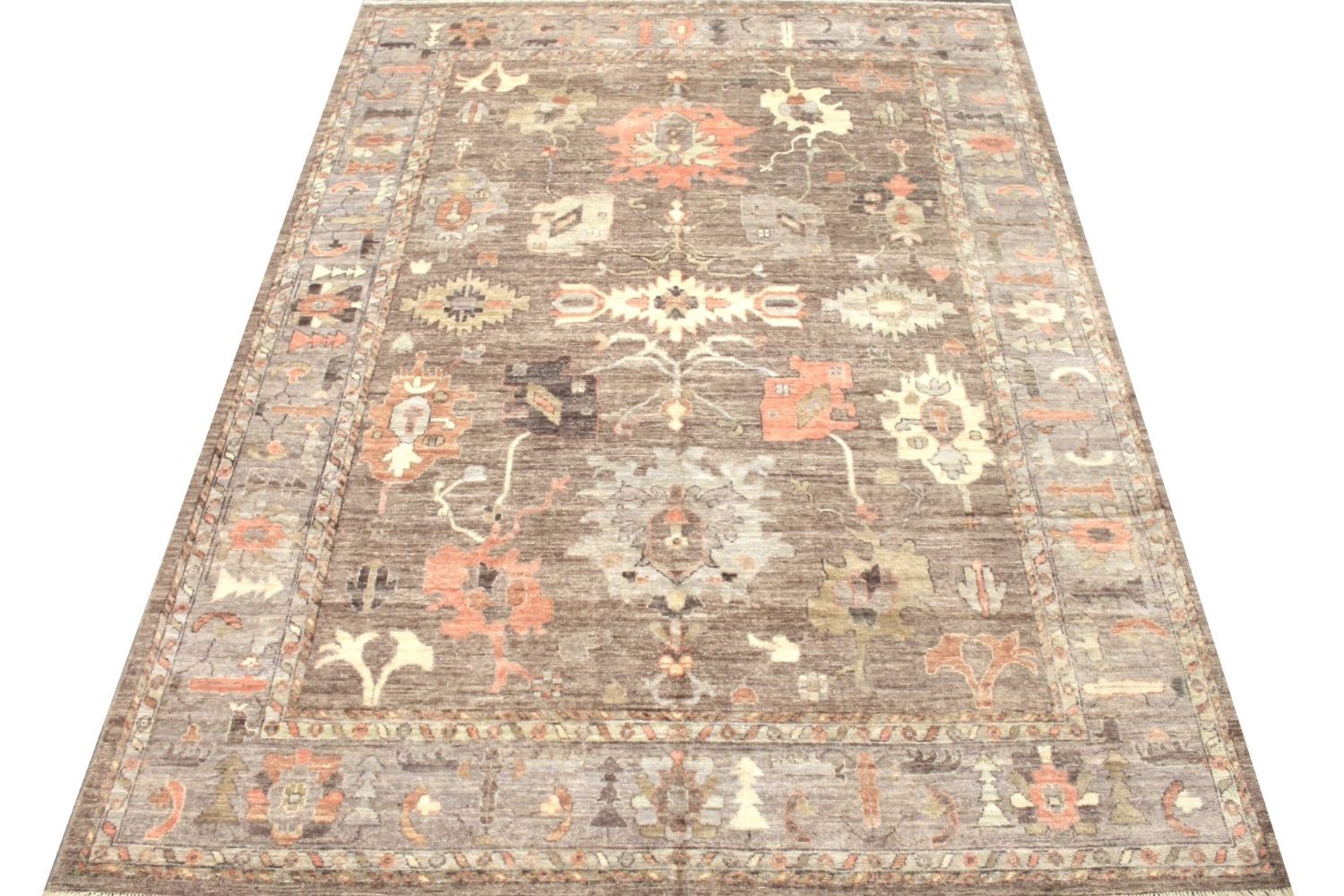 9x12 Oushak Hand Knotted Wool Area Rug - MR029857