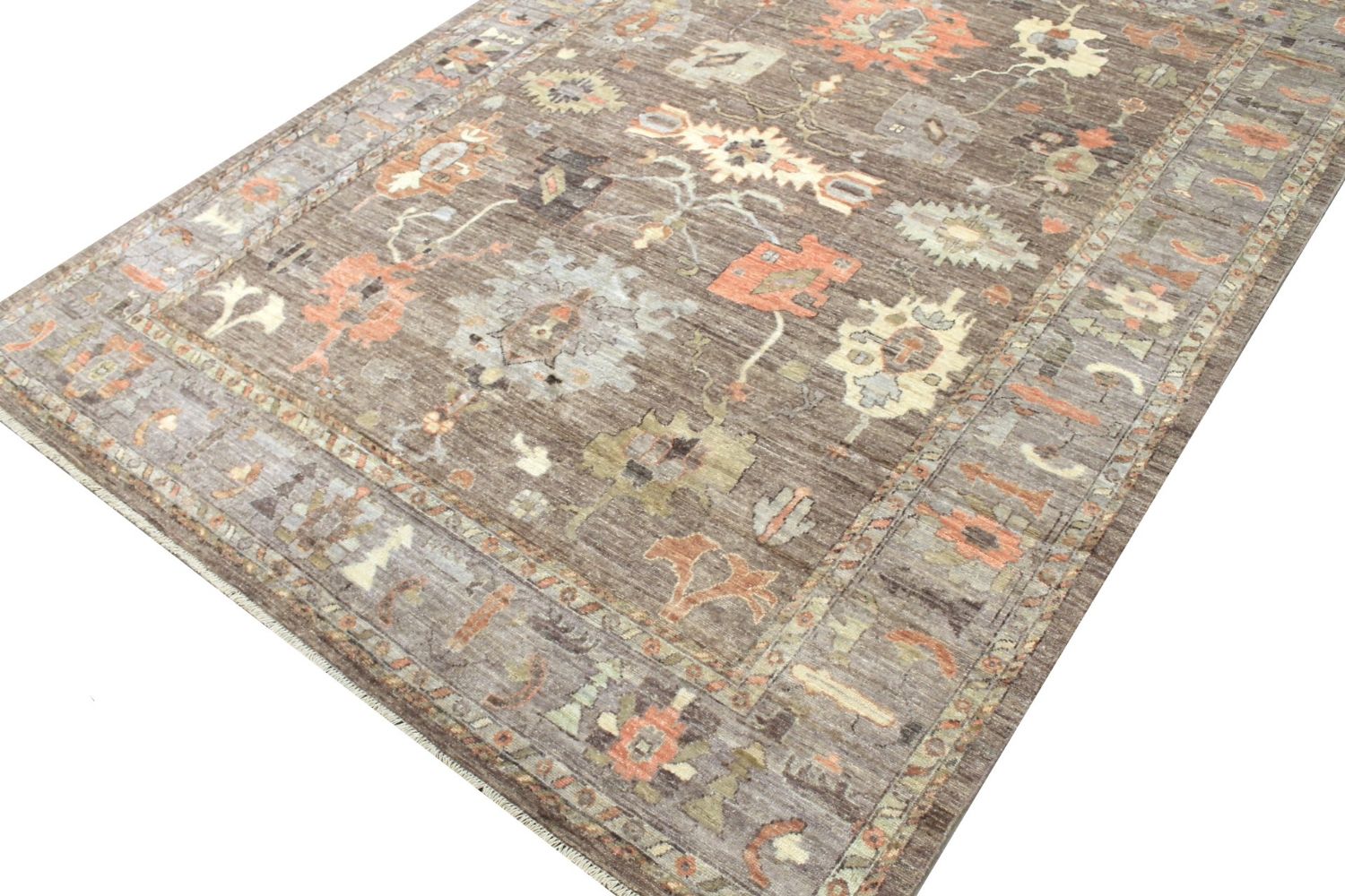 9x12 Oushak Hand Knotted Wool Area Rug - MR029857