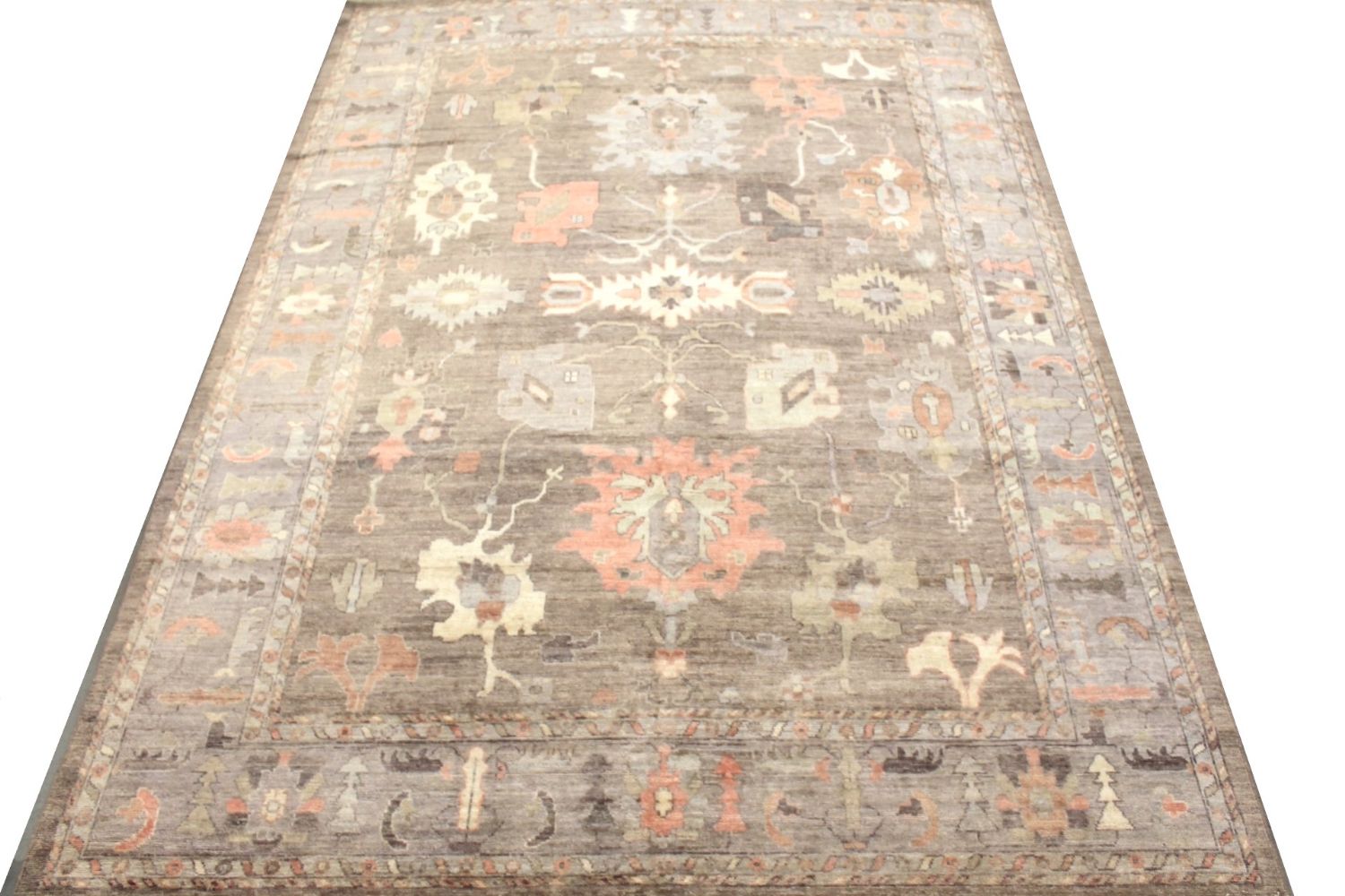 9x12 Oushak Hand Knotted Wool Area Rug - MR029857