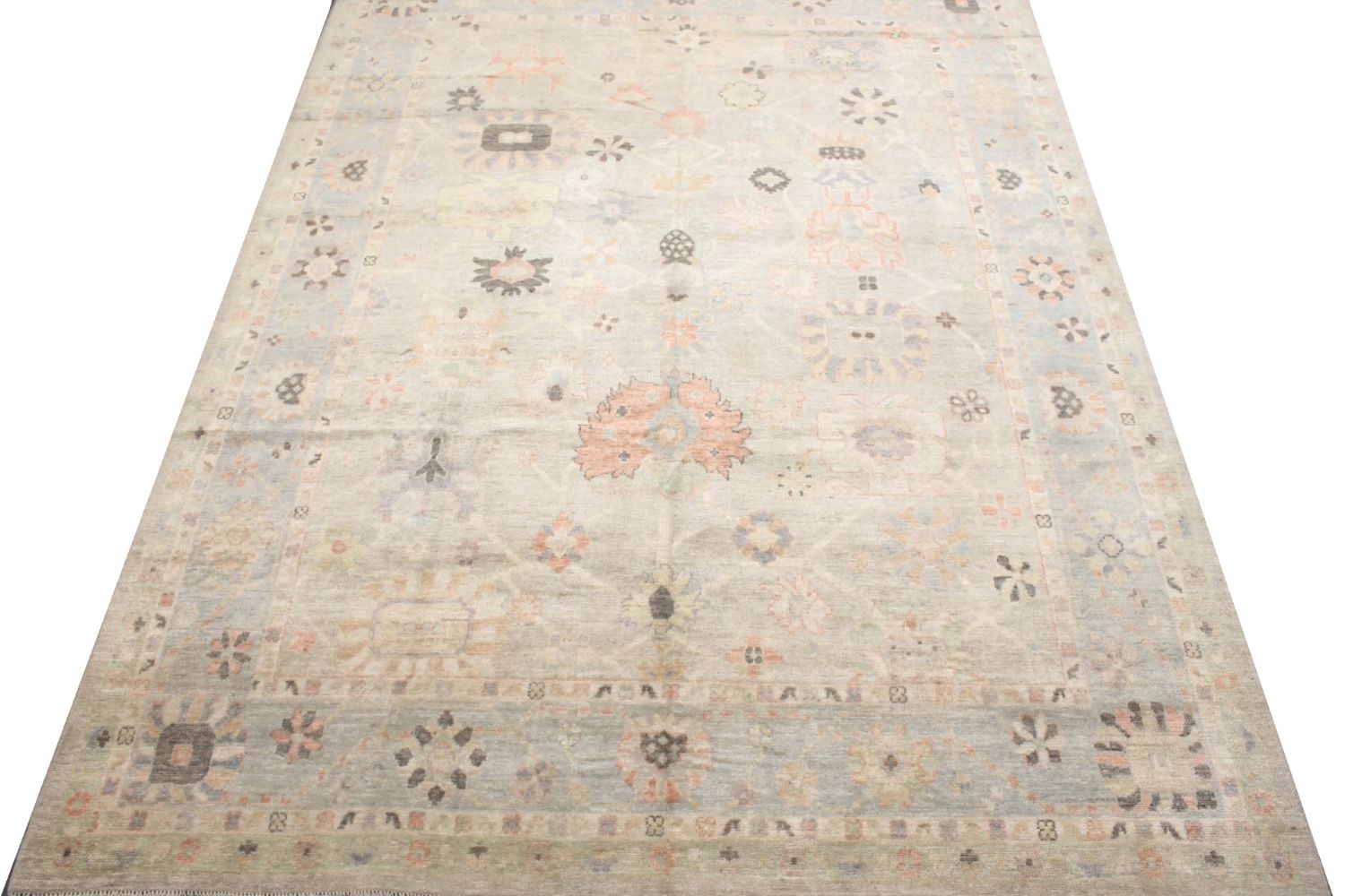 9x12 Oushak Hand Knotted Wool Area Rug - MR029858