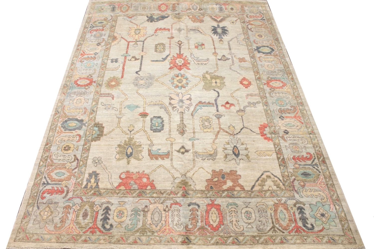 9x12 Oushak Hand Knotted Wool Area Rug - MR029860