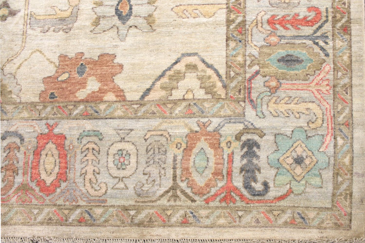 9x12 Oushak Hand Knotted Wool Area Rug - MR029860