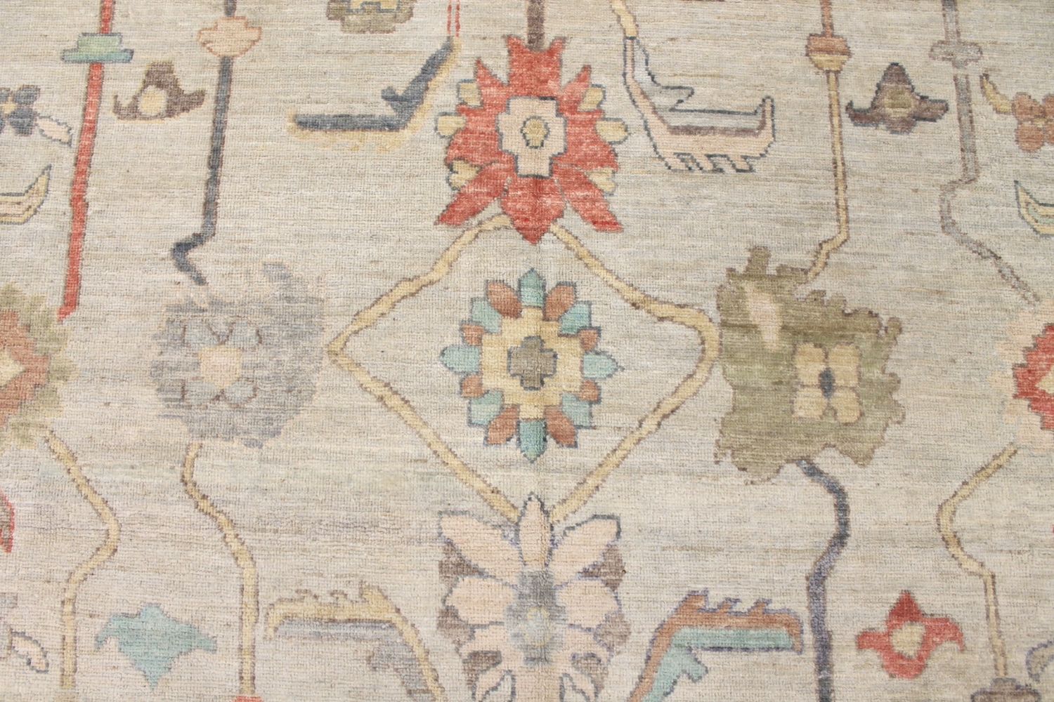 9x12 Oushak Hand Knotted Wool Area Rug - MR029860