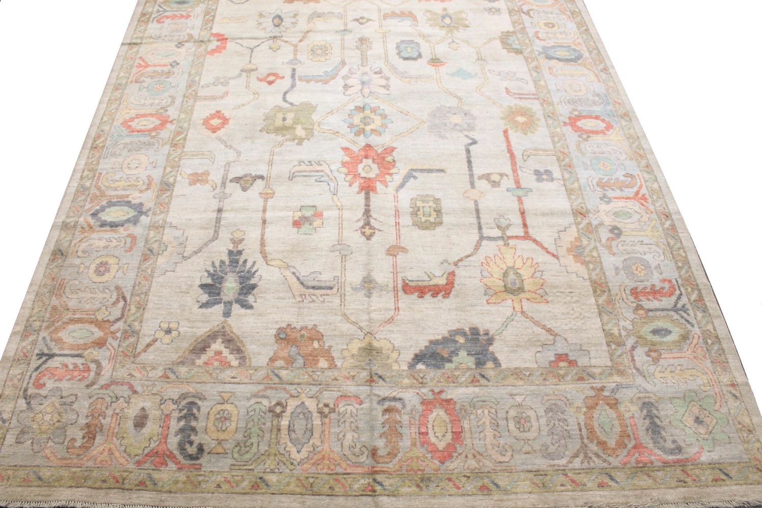 9x12 Oushak Hand Knotted Wool Area Rug - MR029860