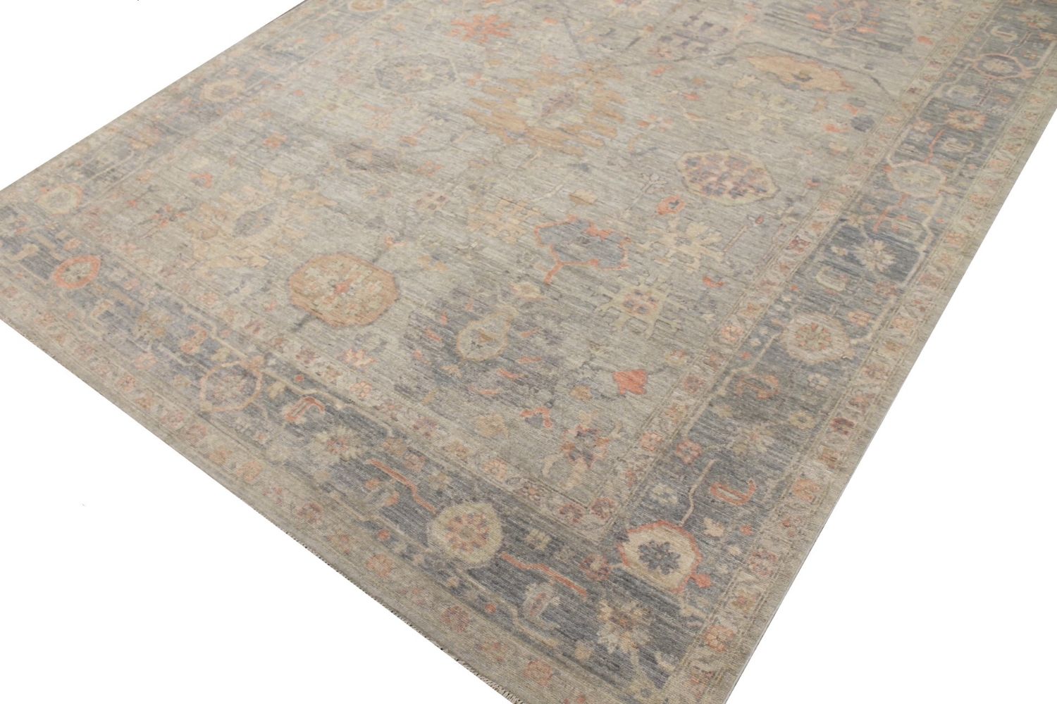 10x14 Oushak Hand Knotted Wool Area Rug - MR029881