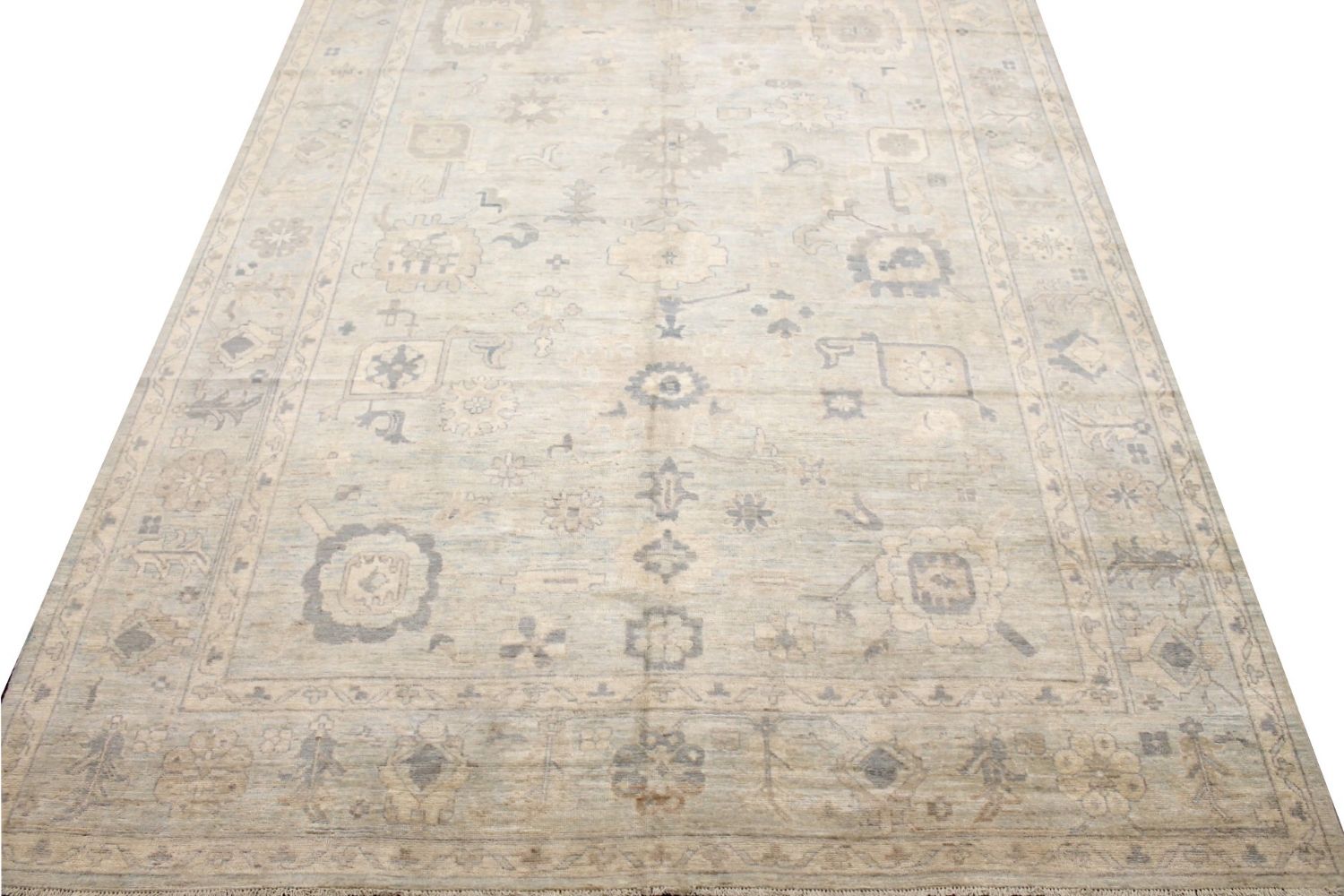 10x14 Oushak Hand Knotted Wool Area Rug - MR029894