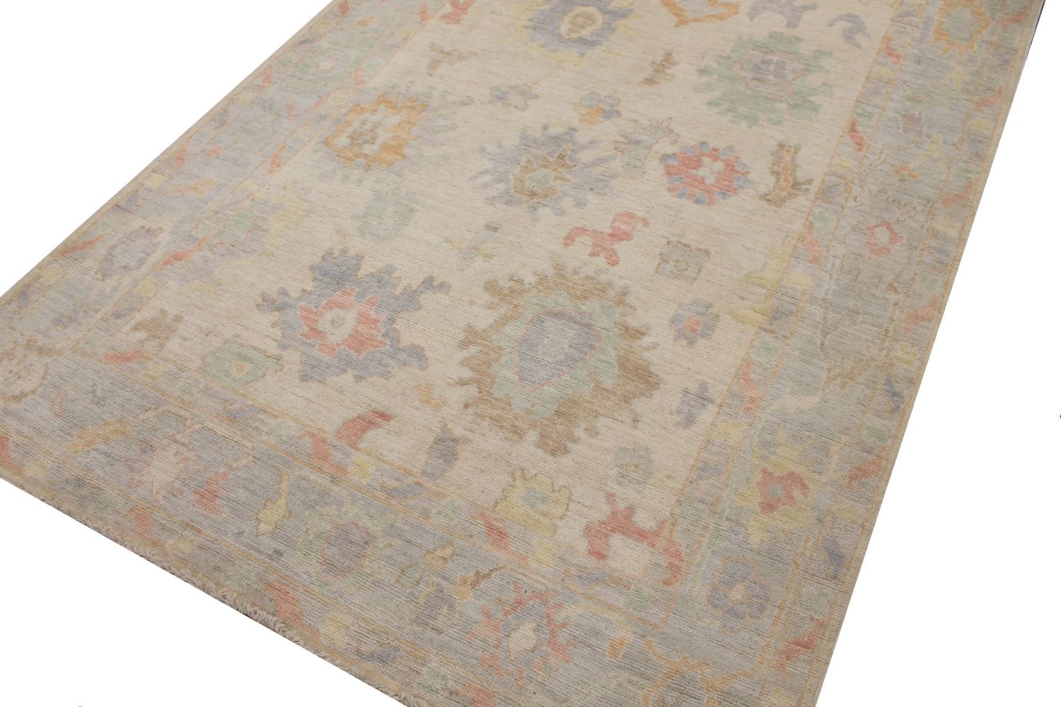 6x9 Oushak Hand Knotted Wool Area Rug - MR029904