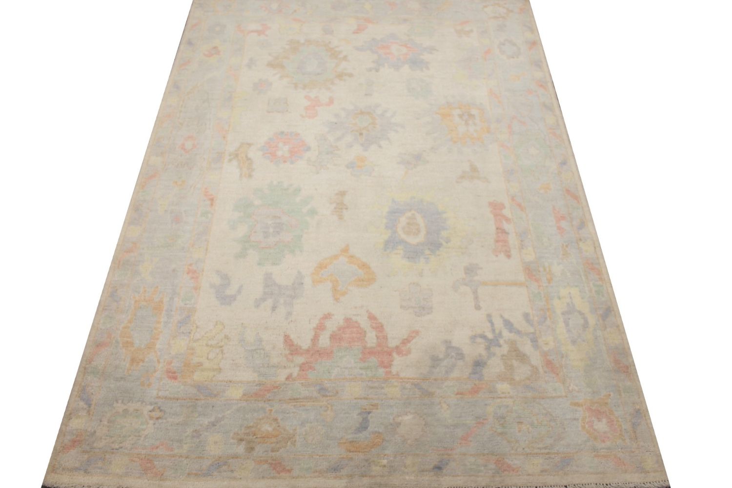 6x9 Oushak Hand Knotted Wool Area Rug - MR029904