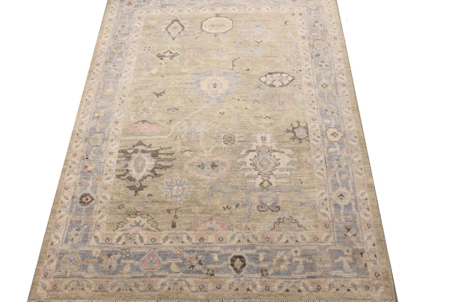 5x7/8 Oushak Hand Knotted Wool Area Rug - MR029911