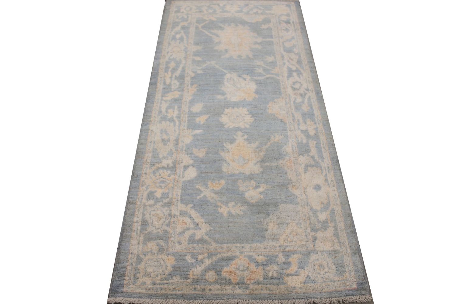 6 ft. Runner Oushak Hand Knotted Wool Area Rug - MR029916