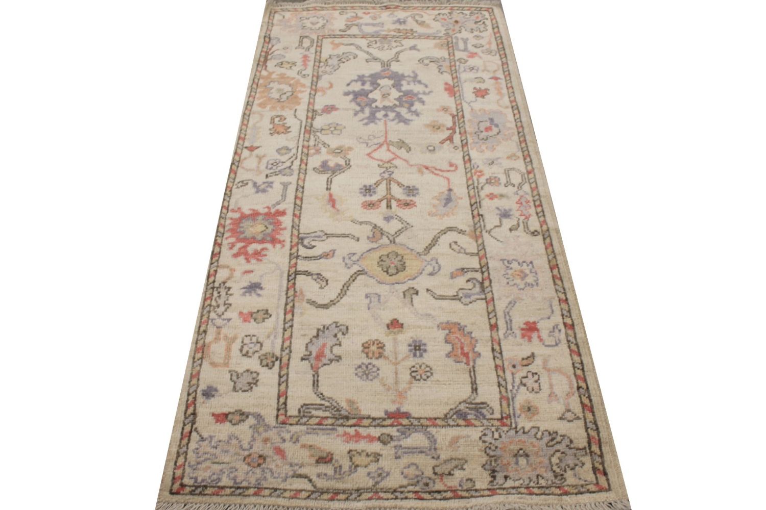 6 ft. Runner Oushak Hand Knotted Wool Area Rug - MR029918