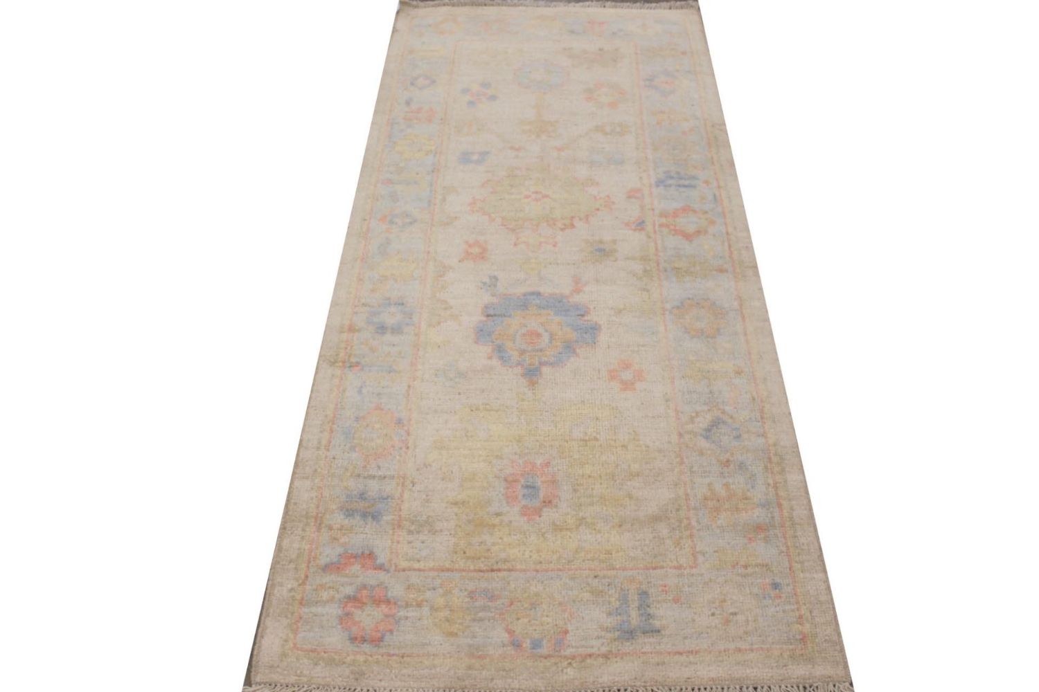 6 ft. Runner Oushak Hand Knotted Wool Area Rug - MR029940
