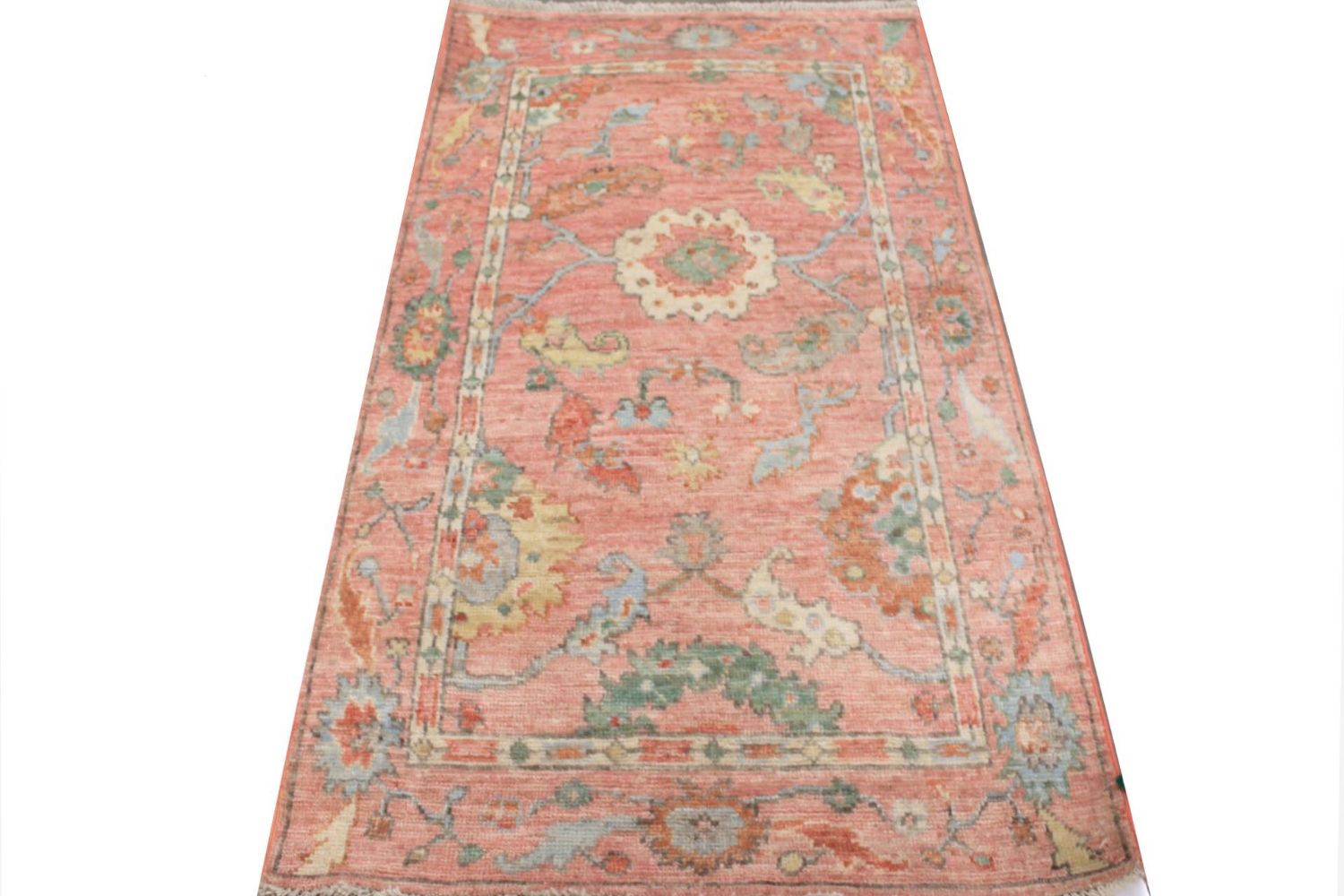 6 ft. Runner Oushak Hand Knotted Wool Area Rug - MR029941