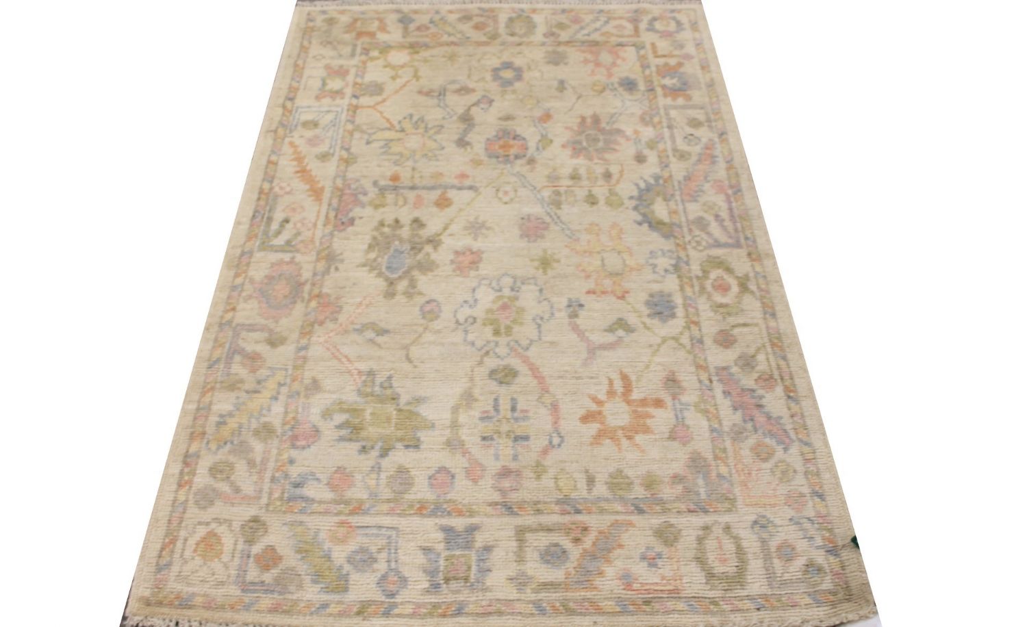 3x5 Oushak Hand Knotted Wool Area Rug - MR029947