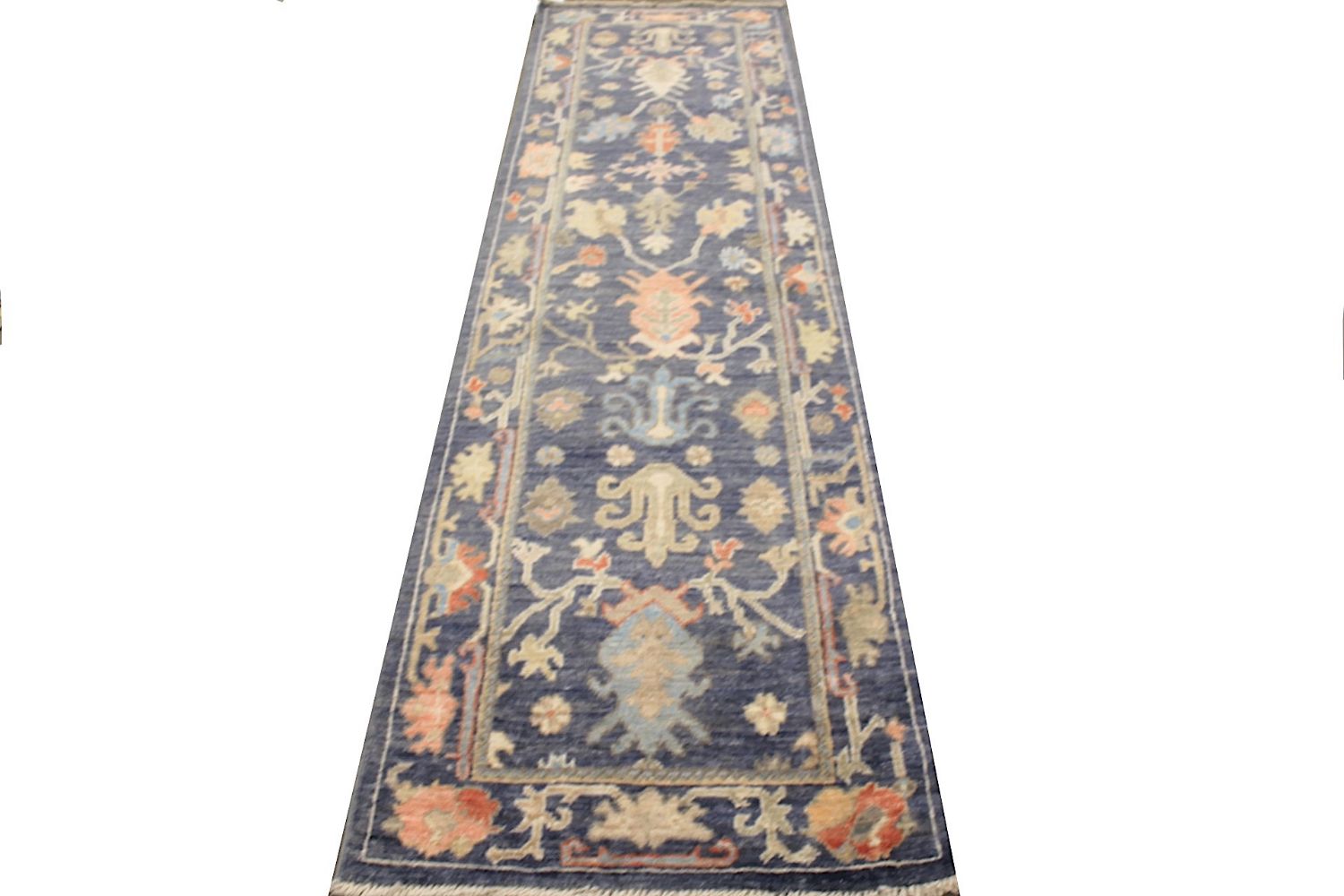 10 ft. Runner Oushak Hand Knotted Wool Area Rug - MR029954