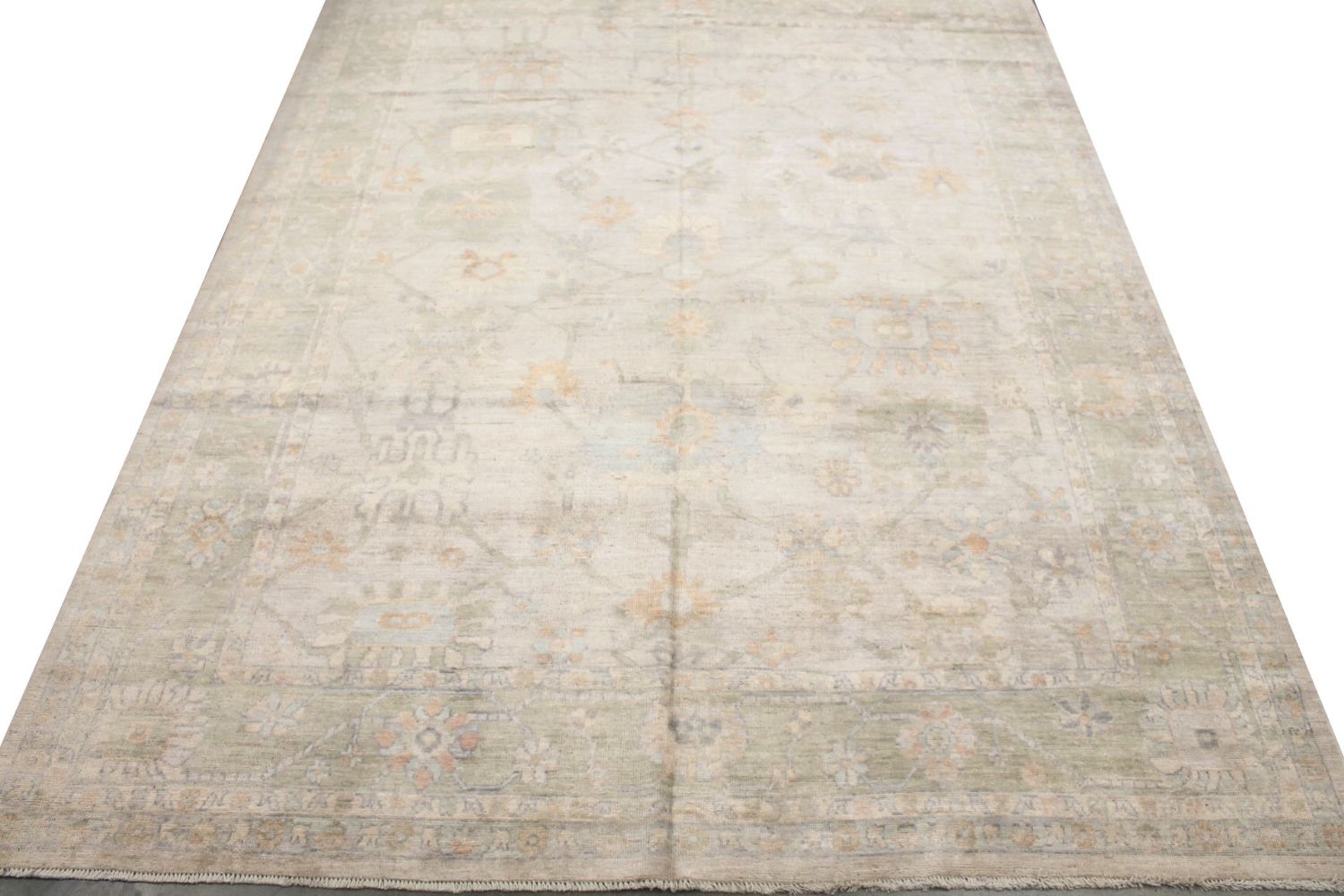 9x12 Oushak Hand Knotted Wool Area Rug - MR029965