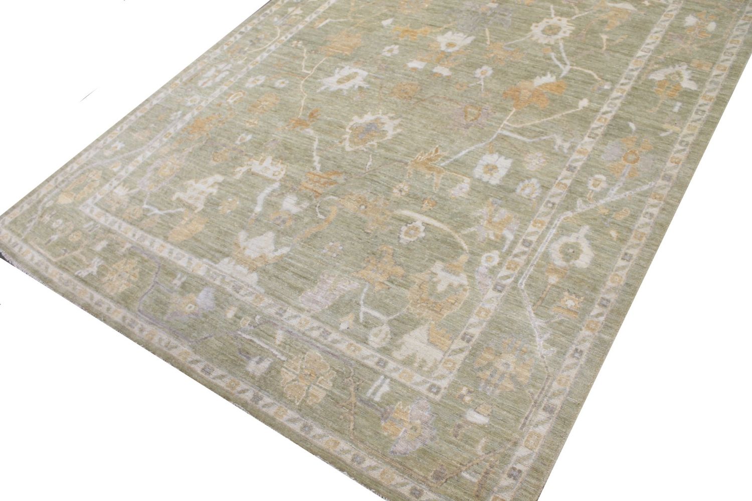 8x10 Oushak Hand Knotted Wool Area Rug - MR029969