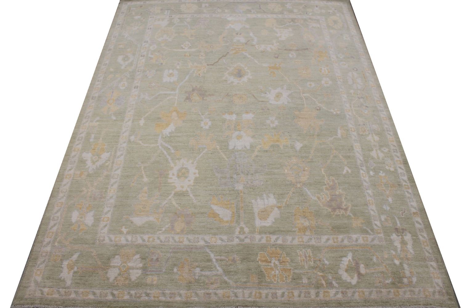 8x10 Oushak Hand Knotted Wool Area Rug - MR029969