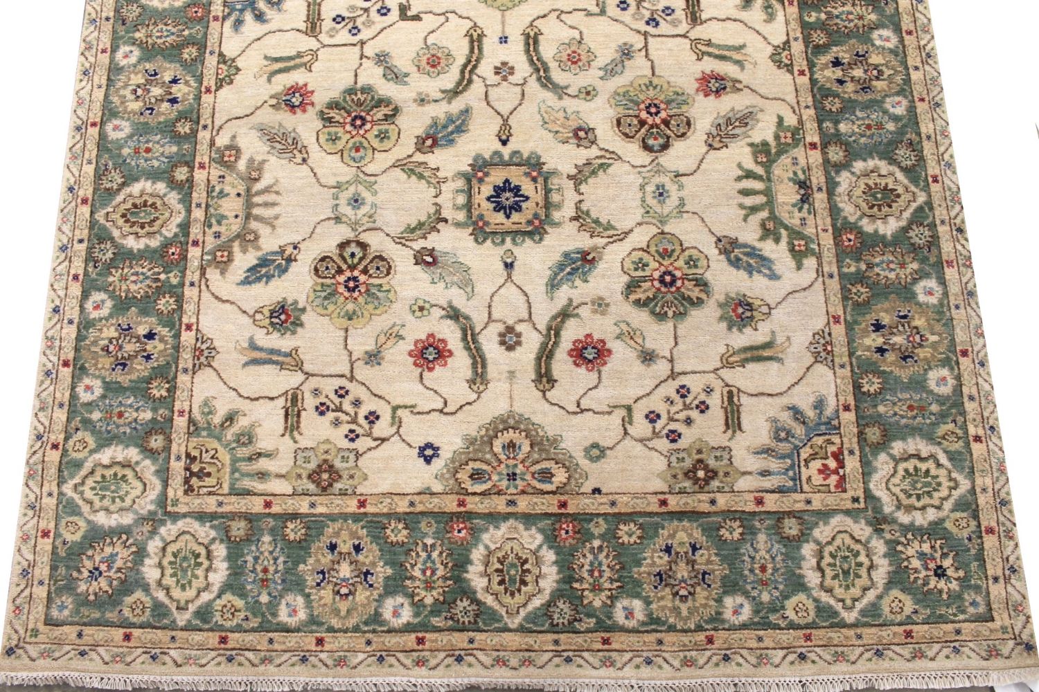 5x7/8 Traditional Hand Knotted Wool Area Rug - MR029981