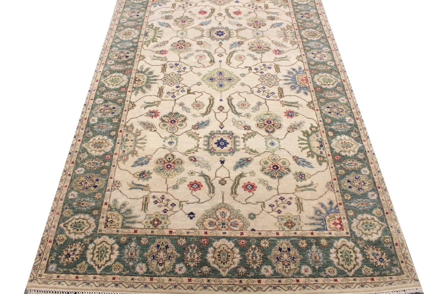 5x7/8 Traditional Hand Knotted Wool Area Rug - MR029981