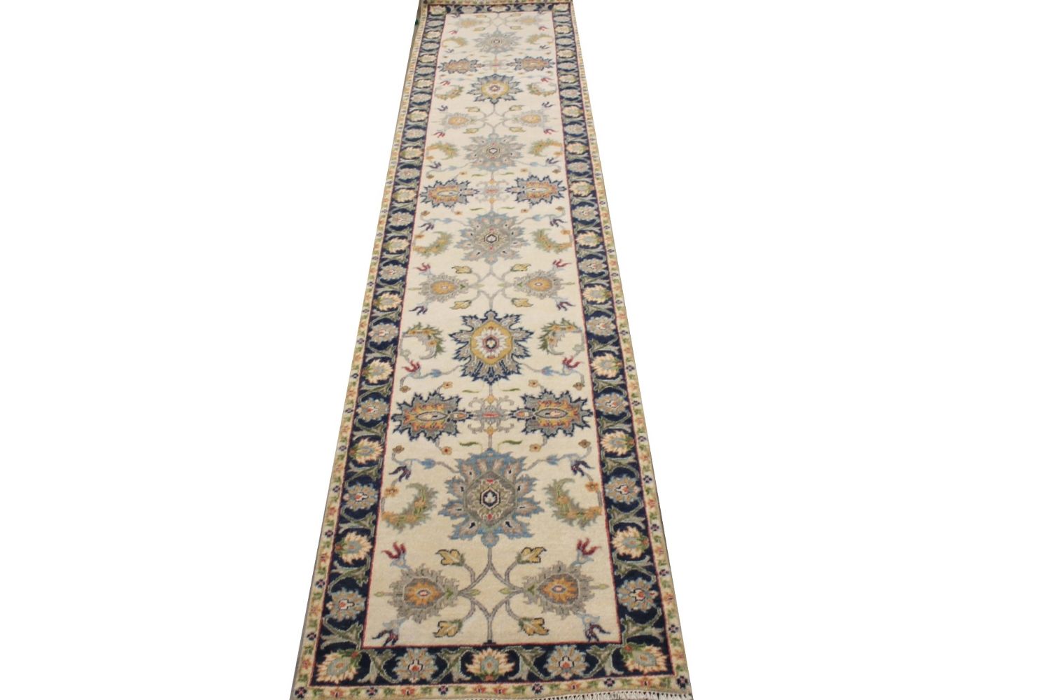 12 ft. Runner Traditional Hand Knotted Wool Area Rug - MR029984