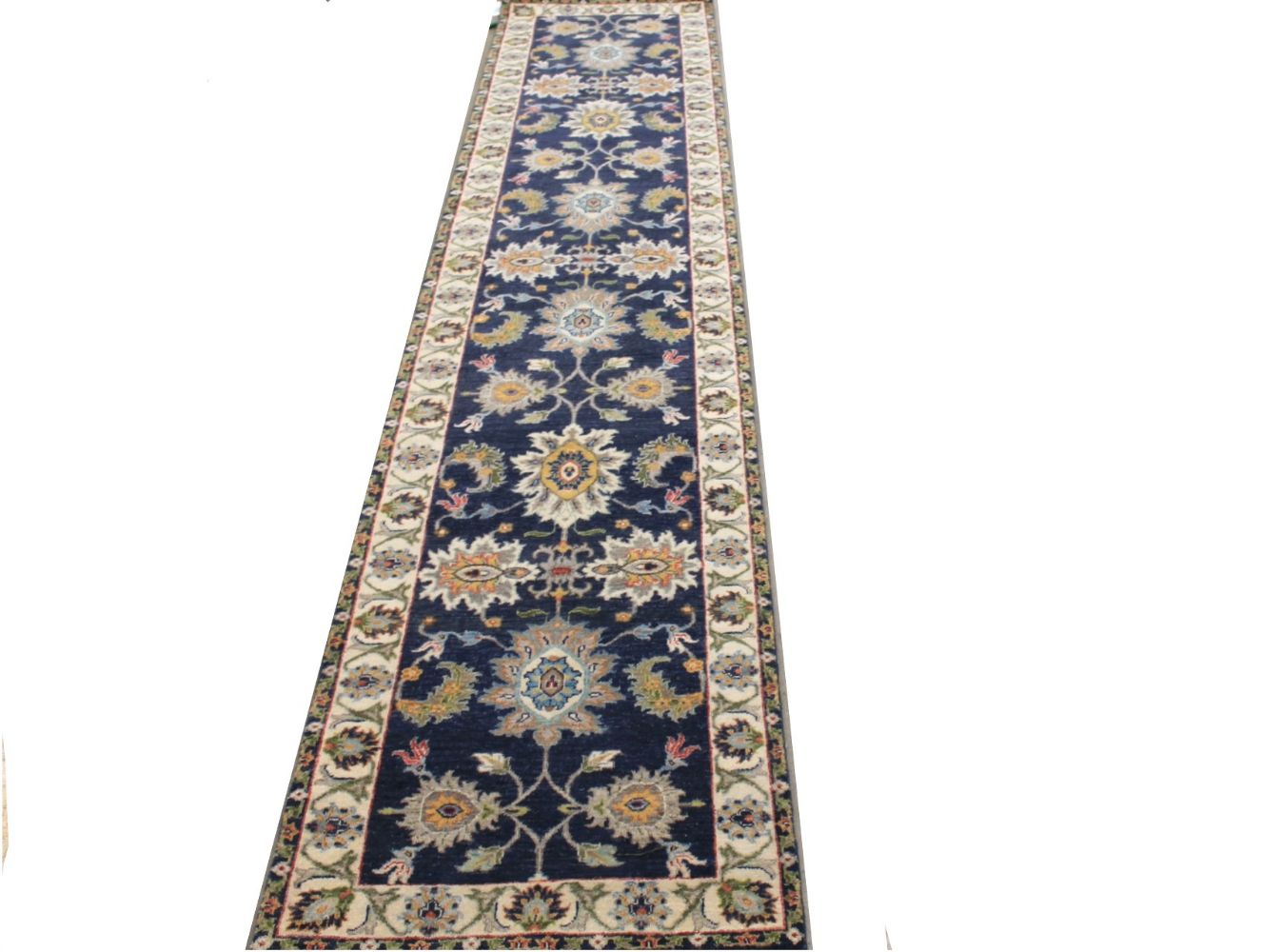 12 ft. Runner Traditional Hand Knotted Wool Area Rug - MR029985