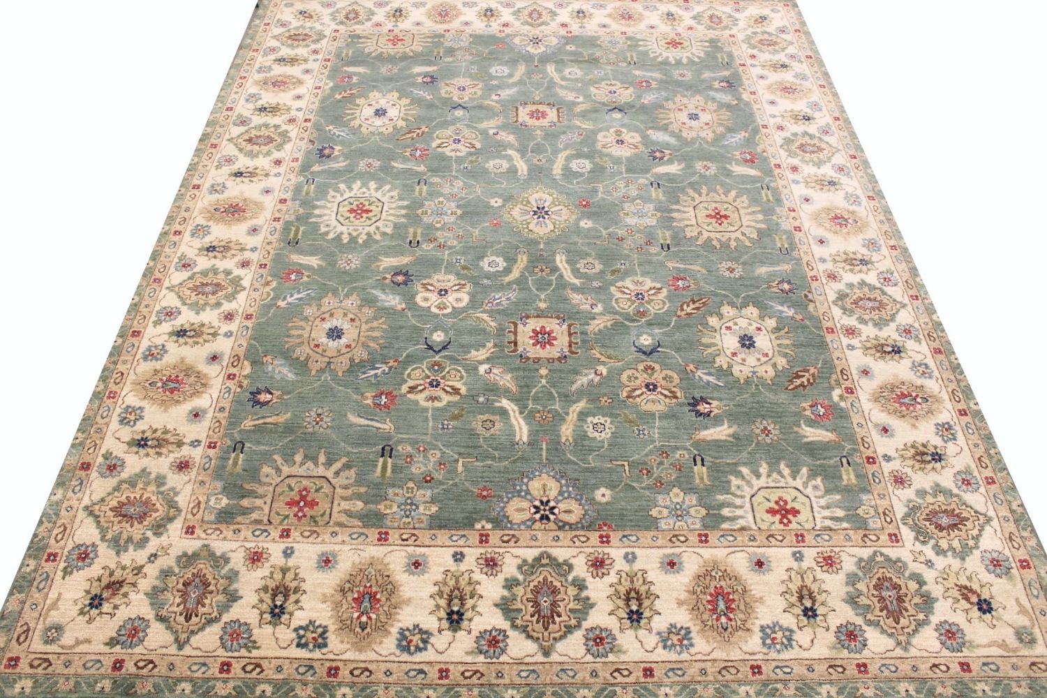 9x12 Traditional Hand Knotted Wool Area Rug - MR030002