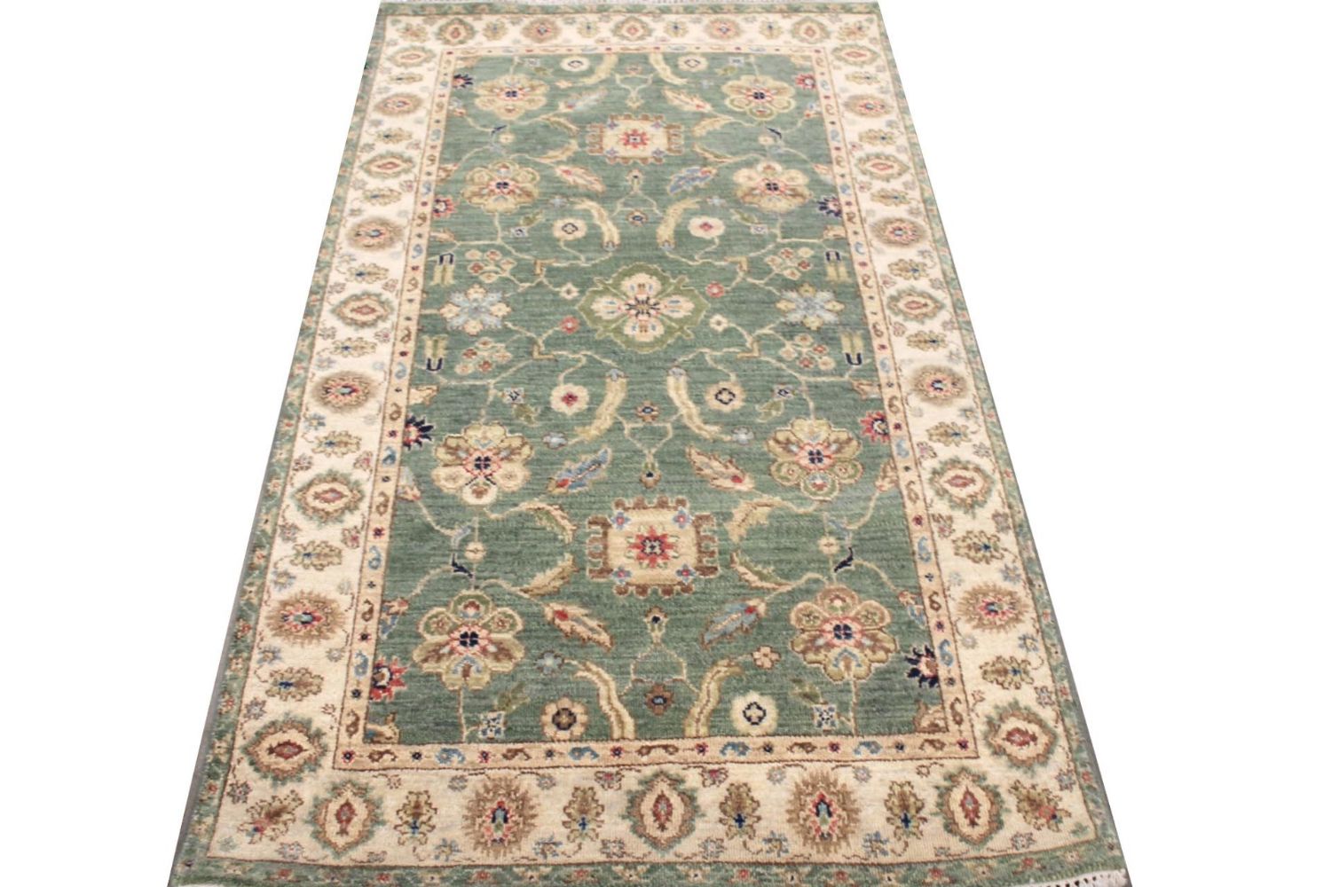 3x5 Traditional Hand Knotted Wool Area Rug - MR030011