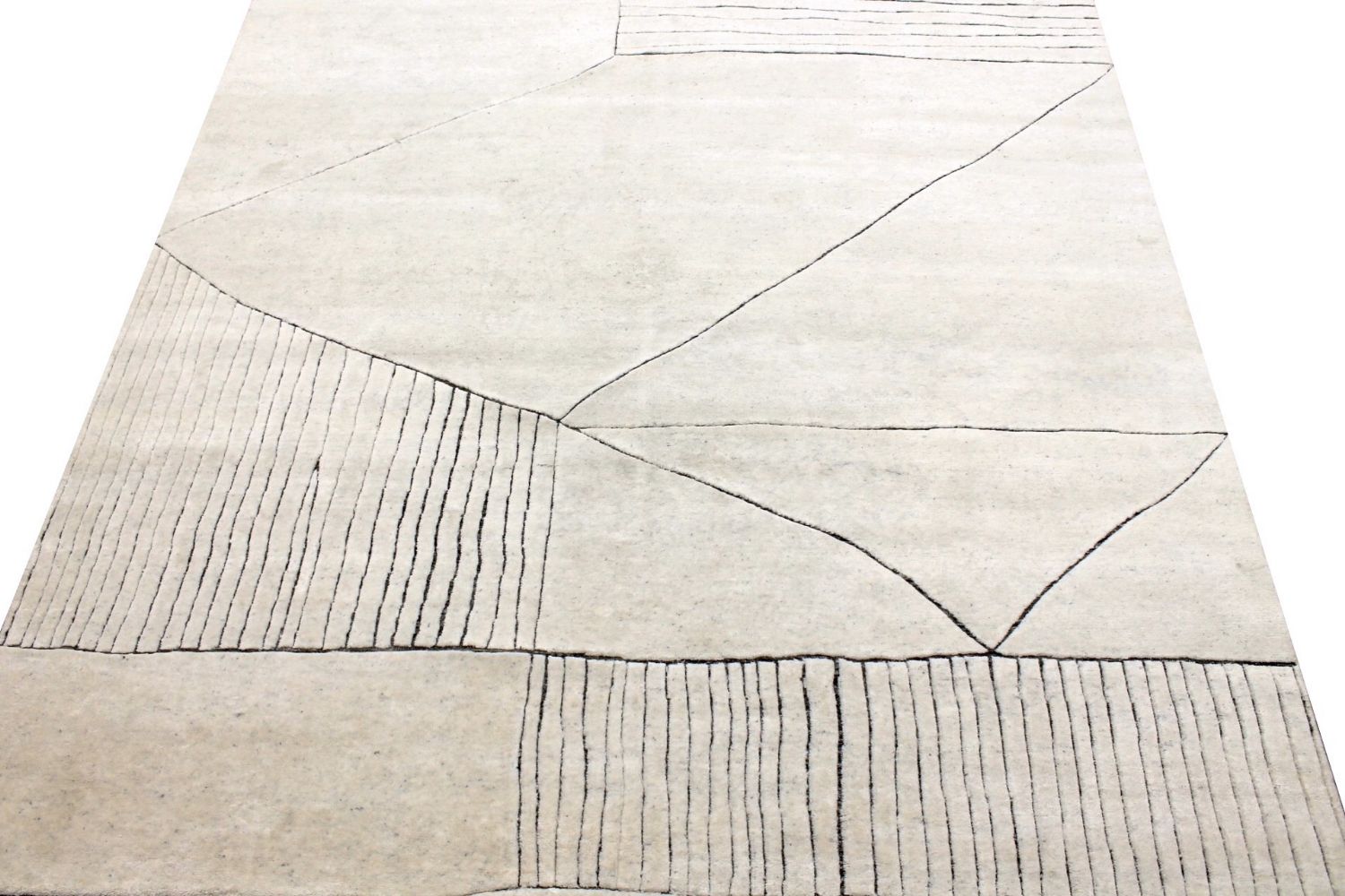 10x14 Casual Hand Knotted Wool Area Rug - MR030018