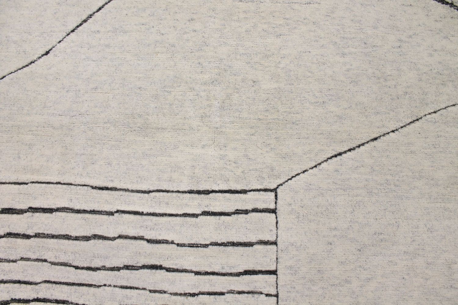 8x10 Casual Hand Knotted Wool Area Rug - MR030019