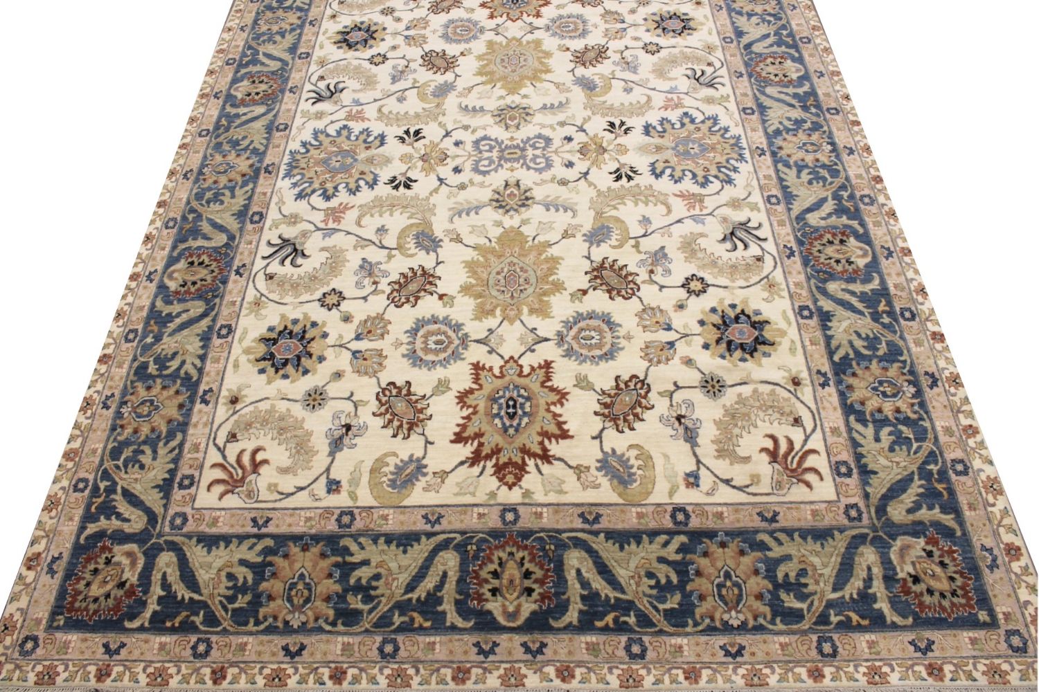 10x14 Traditional Hand Knotted Wool Area Rug - MR030025