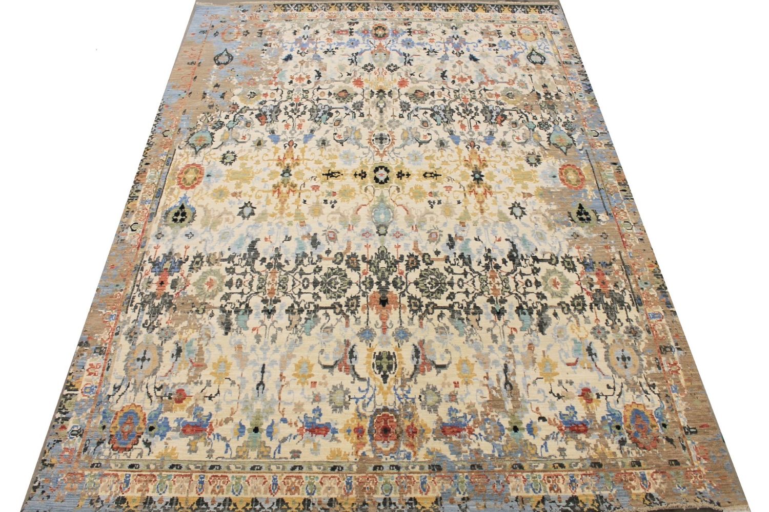 9x12 Transitional Hand Knotted Wool Area Rug - MR030029