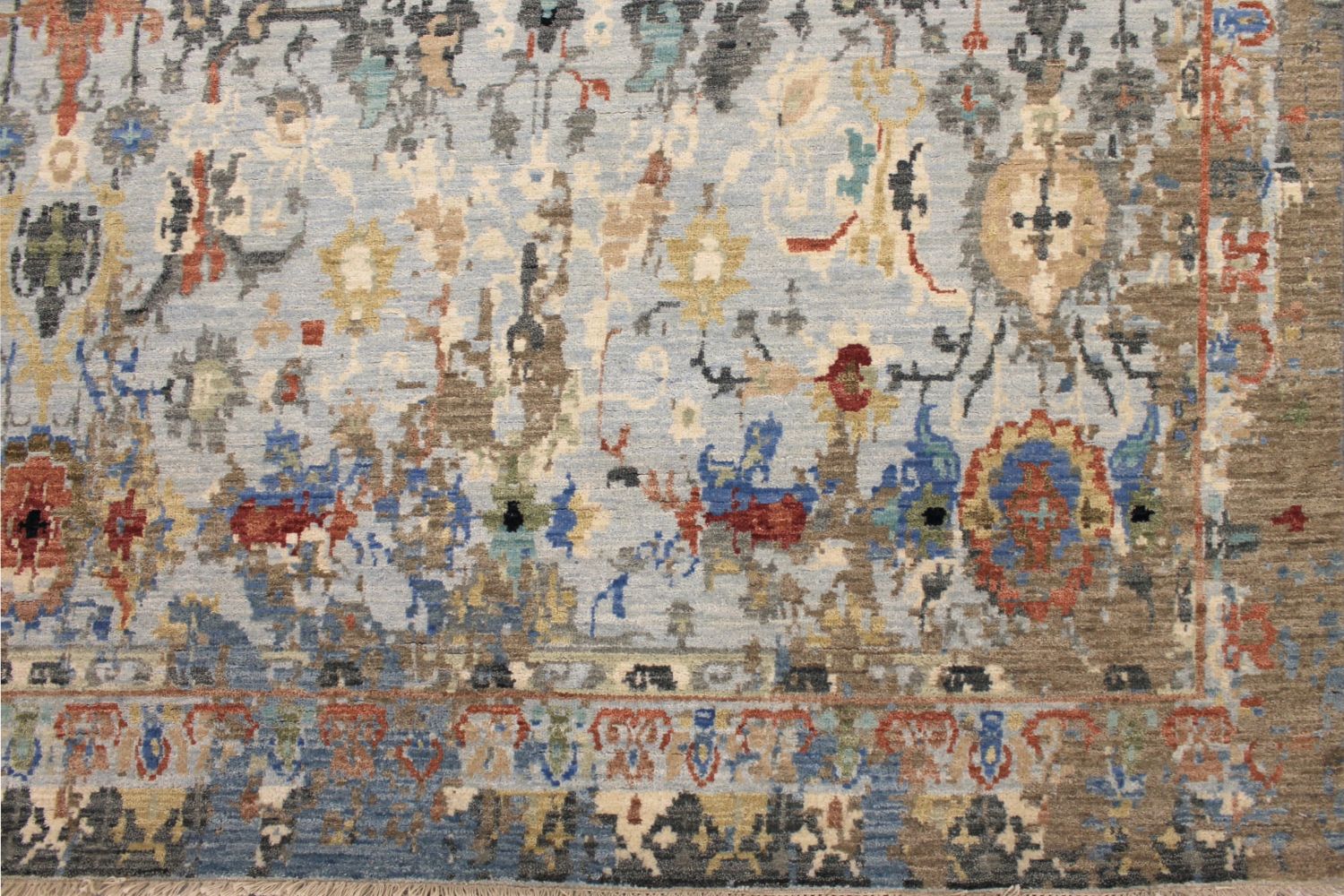 9x12 Transitional Hand Knotted Wool Area Rug - MR030031