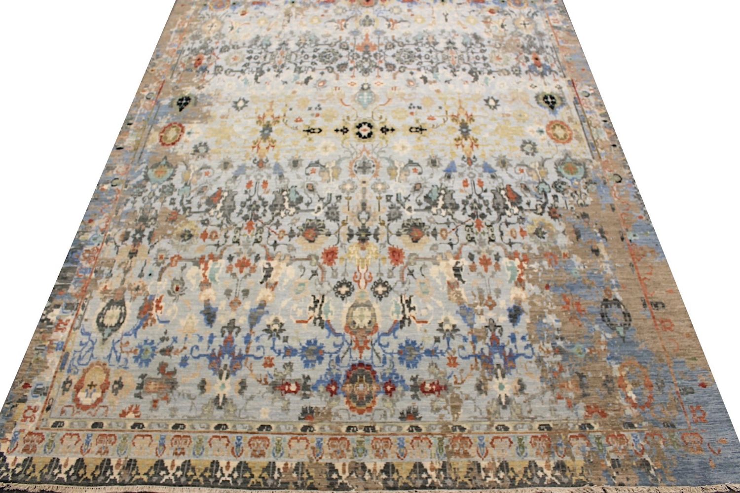 9x12 Transitional Hand Knotted Wool Area Rug - MR030031