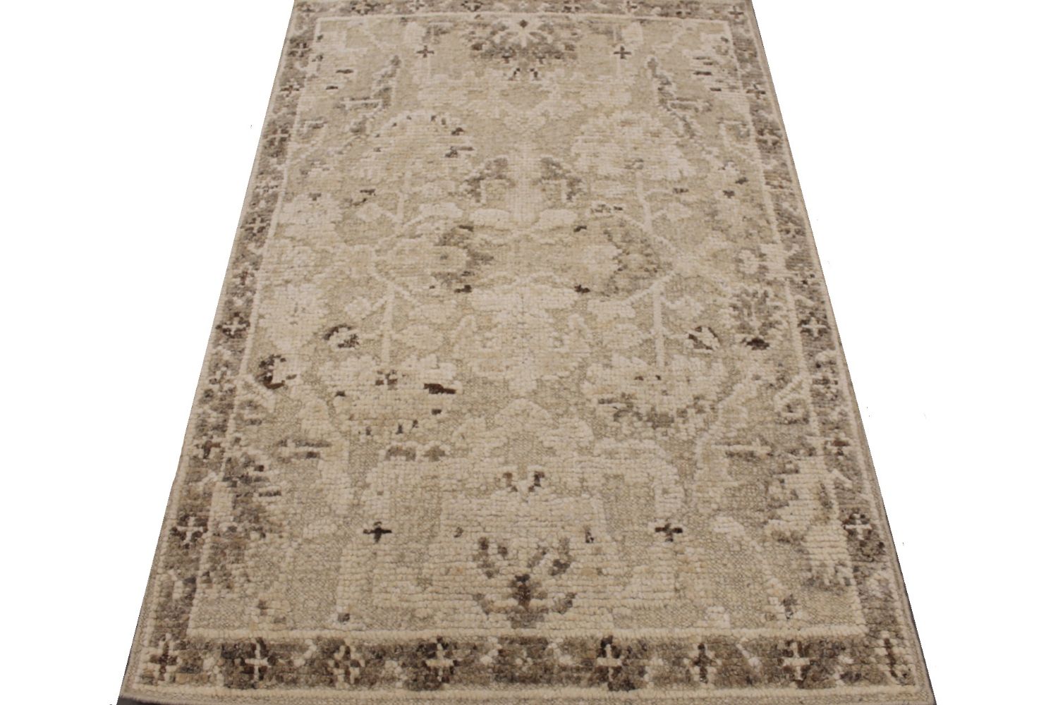 4x6 Casual Hand Knotted Wool Area Rug - MR030059