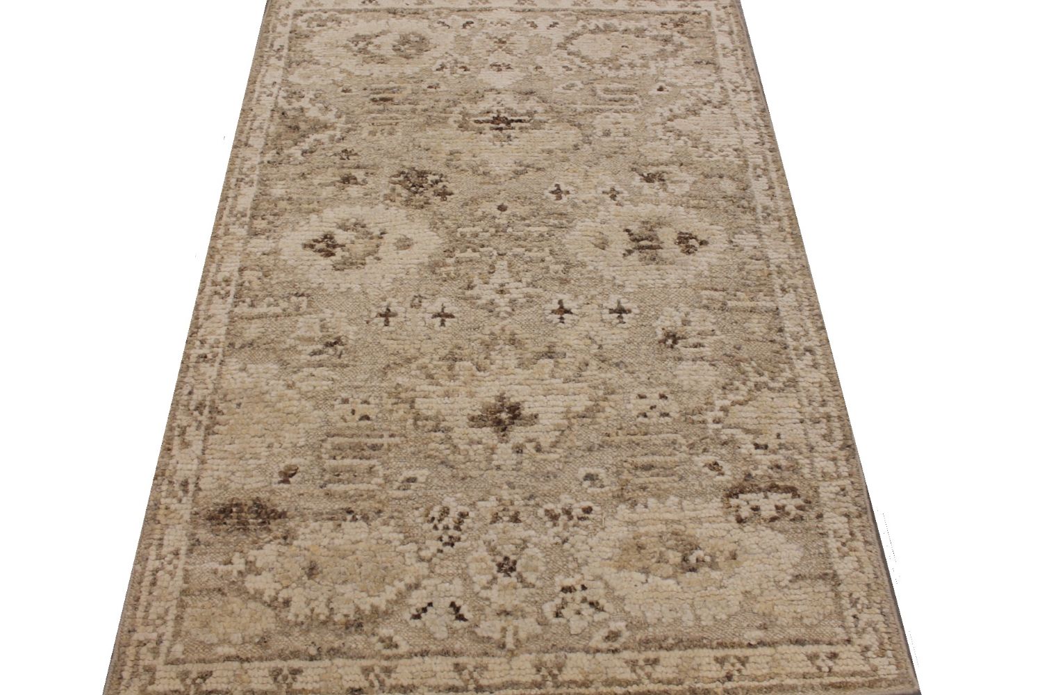 4x6 Casual Hand Knotted Wool Area Rug - MR030063