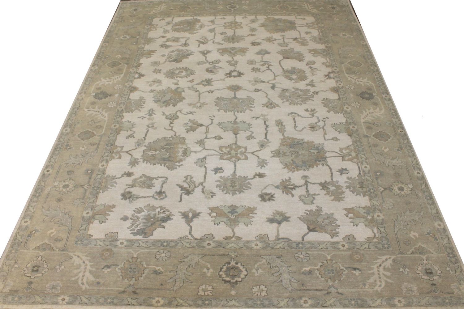 10x14 Oushak Hand Knotted Wool Area Rug - MR030068