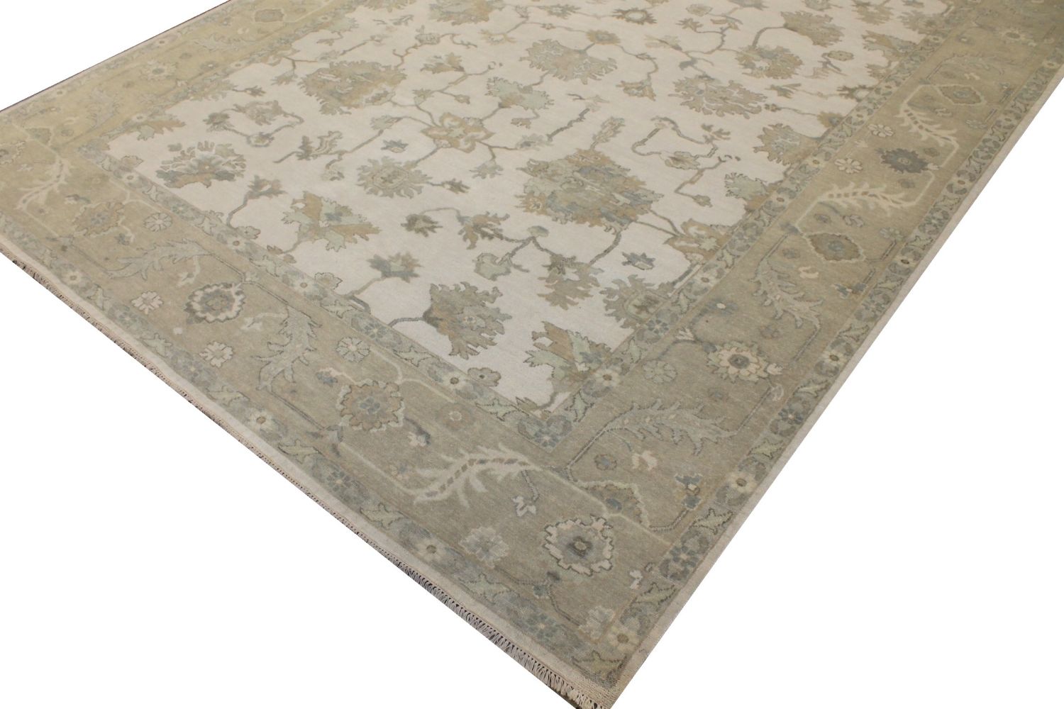 10x14 Oushak Hand Knotted Wool Area Rug - MR030068