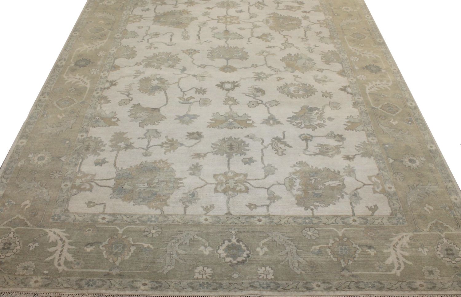 10x14 Oushak Hand Knotted Wool Area Rug - MR030068