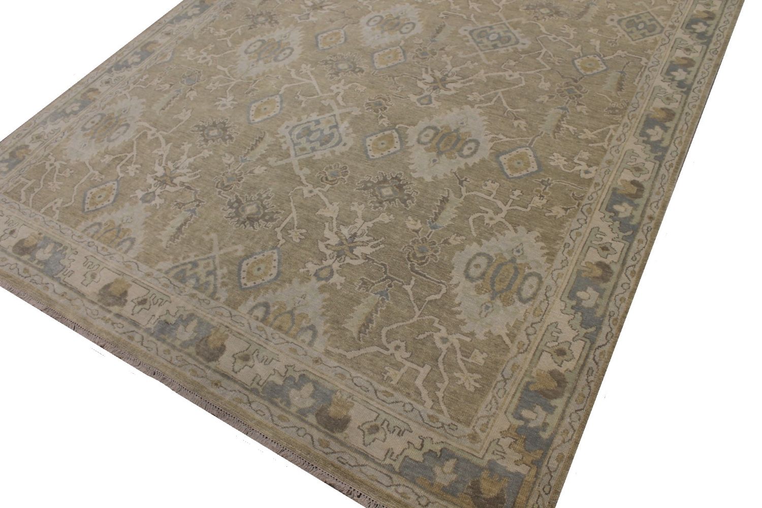 9x12 Oushak Hand Knotted Wool Area Rug - MR030069