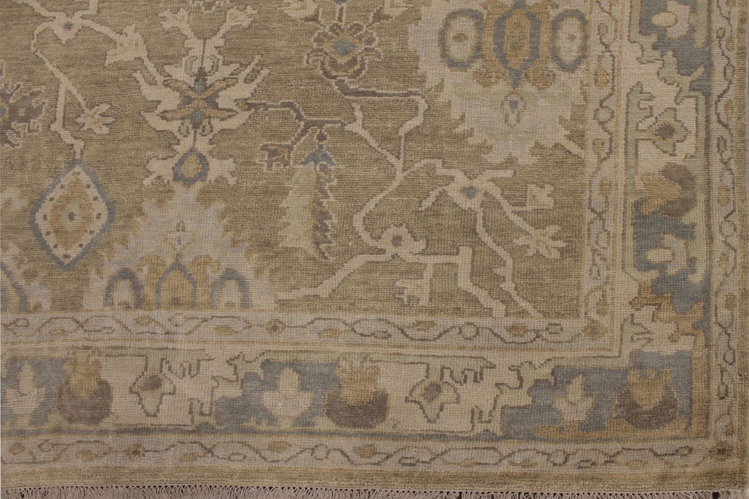 9x12 Oushak Hand Knotted Wool Area Rug - MR030069
