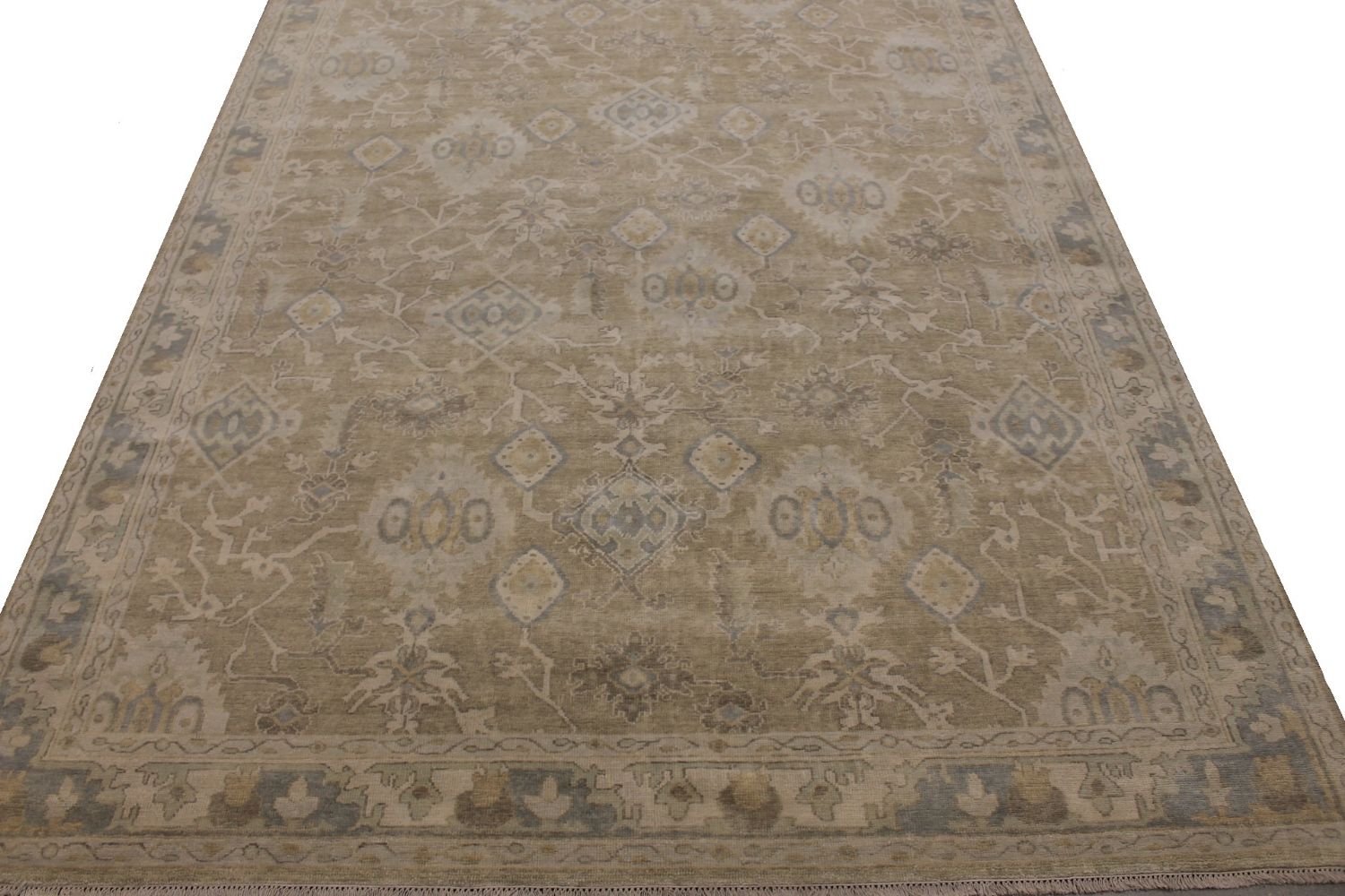 9x12 Oushak Hand Knotted Wool Area Rug - MR030069