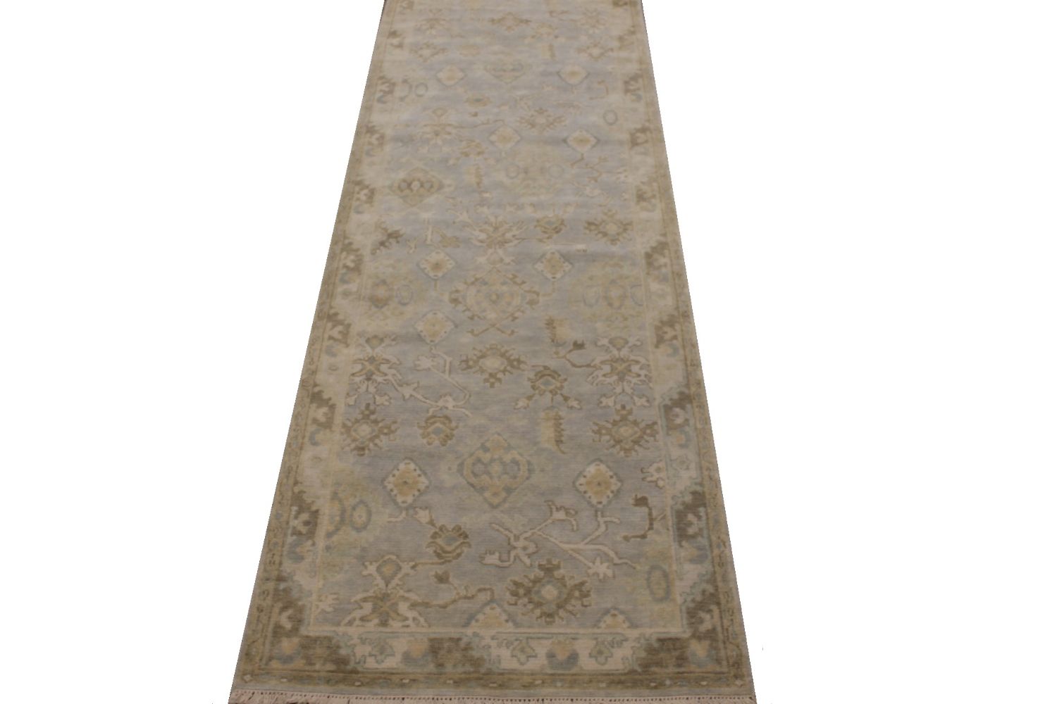 Wide Runner Oushak Hand Knotted Wool Area Rug - MR030071