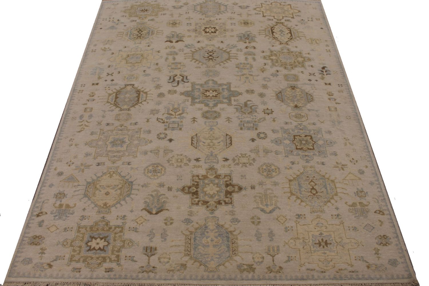 8x10 Oushak Hand Knotted Wool Area Rug - MR030072