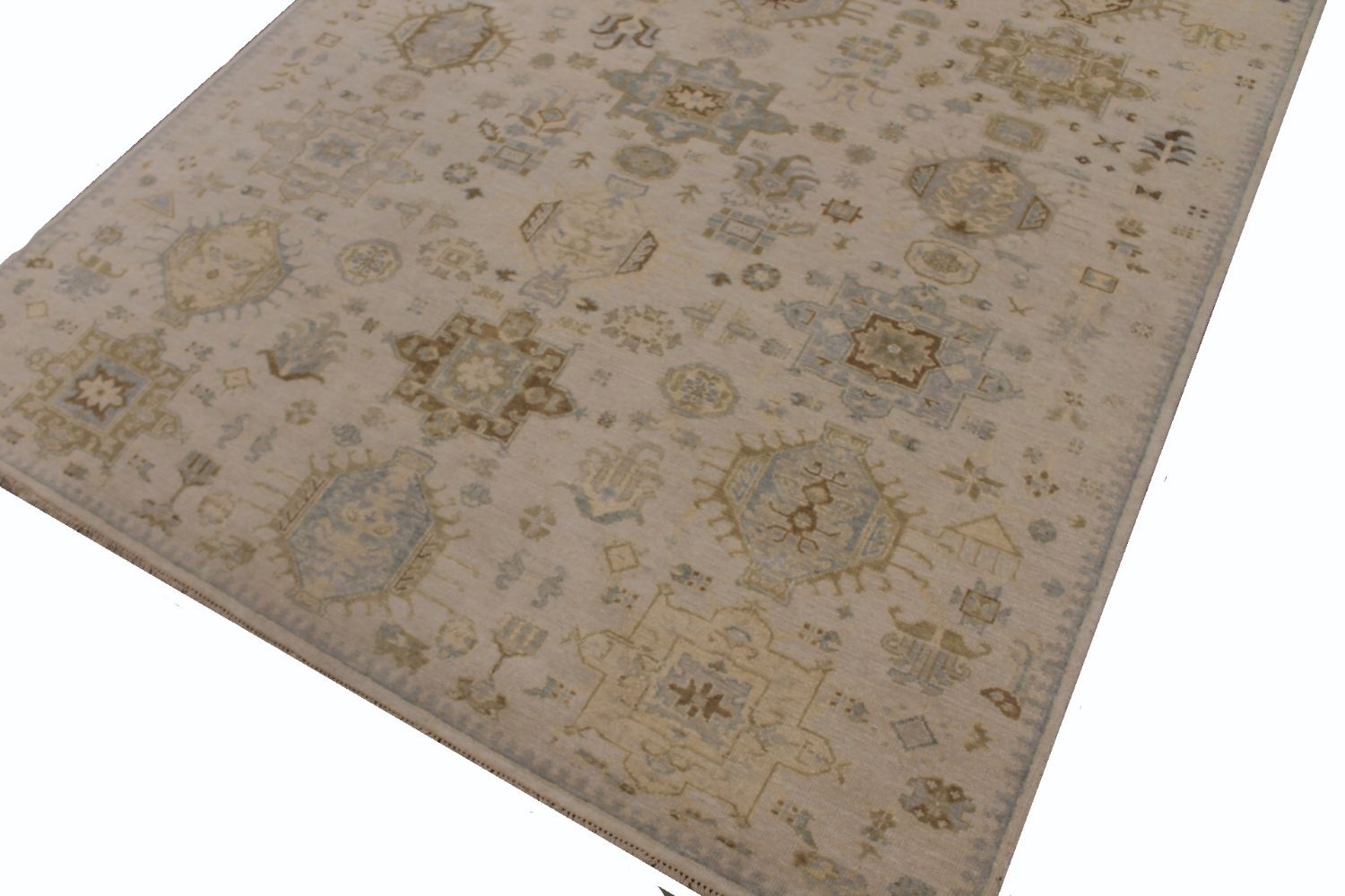 8x10 Oushak Hand Knotted Wool Area Rug - MR030072